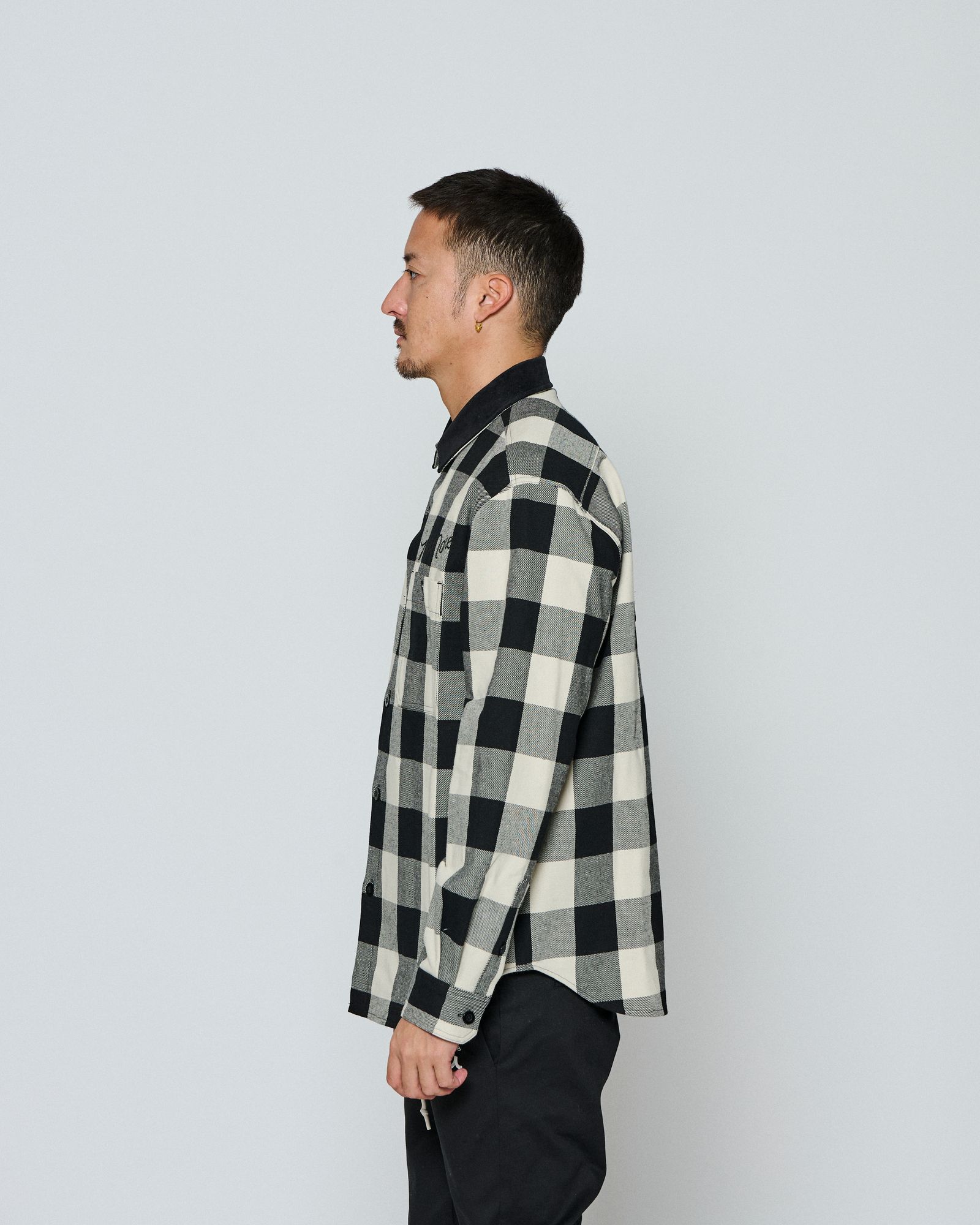 ☆先行予約☆ muta MARINE × ACANTHUS / チェックシャツ / Check Shirts / WHITE CHECK 【MA2668】