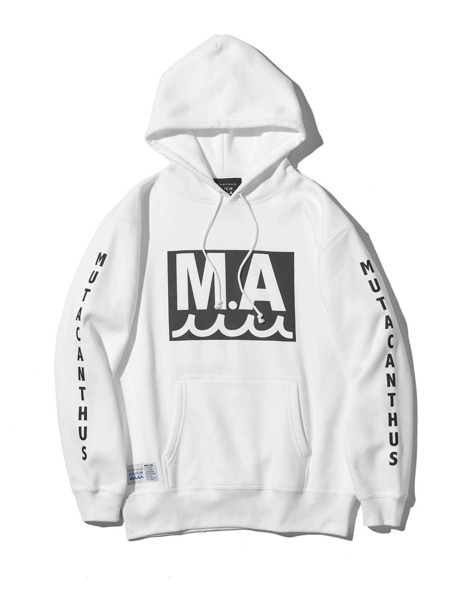 ACANTHUS × muta MARINE / muta MA Logo Hooded Sweatshirts / パーカー / WHITE 【MA2537】
