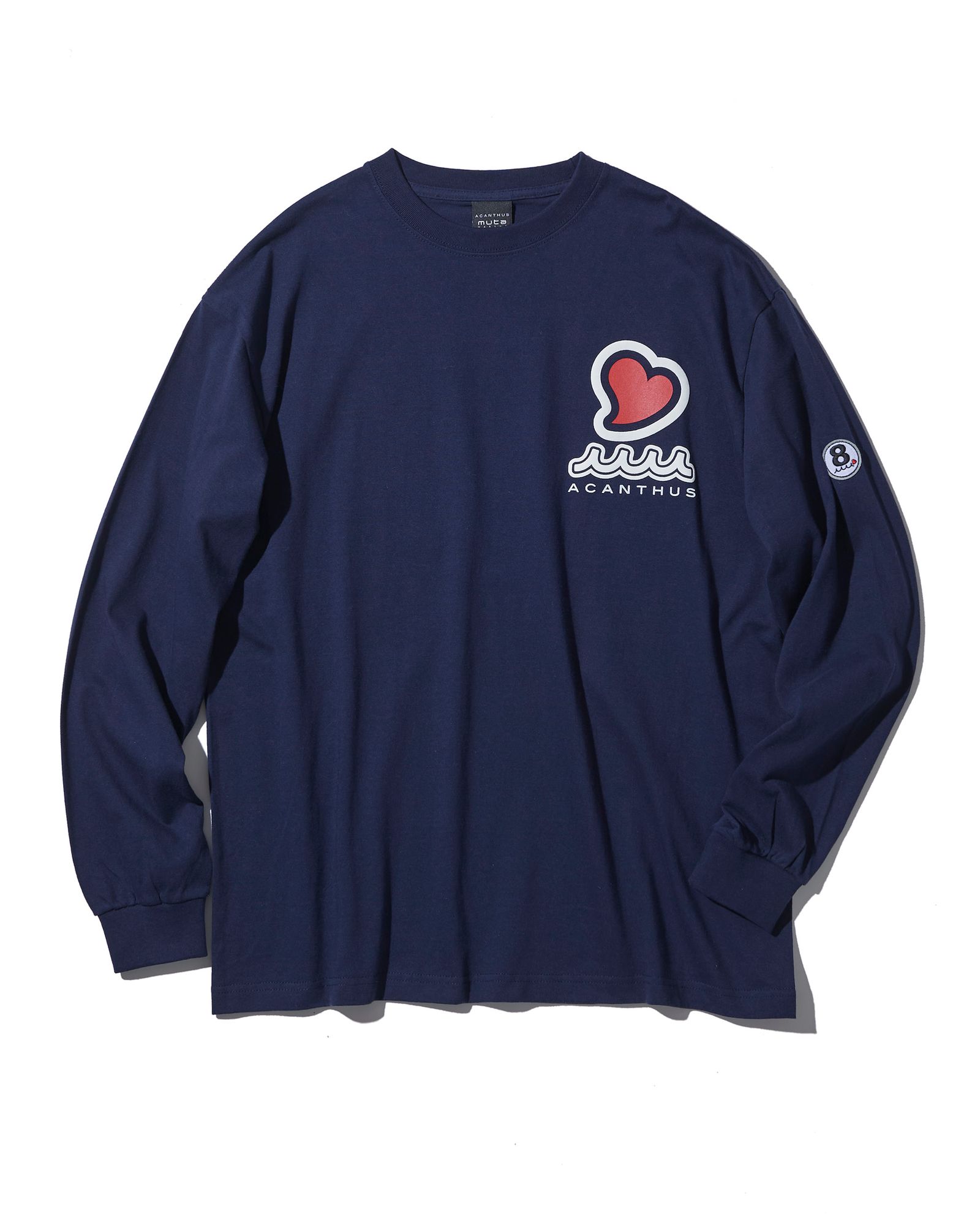 ☆先行予約販売2025年9月下旬～10月下旬頃入荷予定☆ ACANTHUS × muta MARINE / muta sweet muta L/S Tee / ロンT / NAVY 【MA2547】
