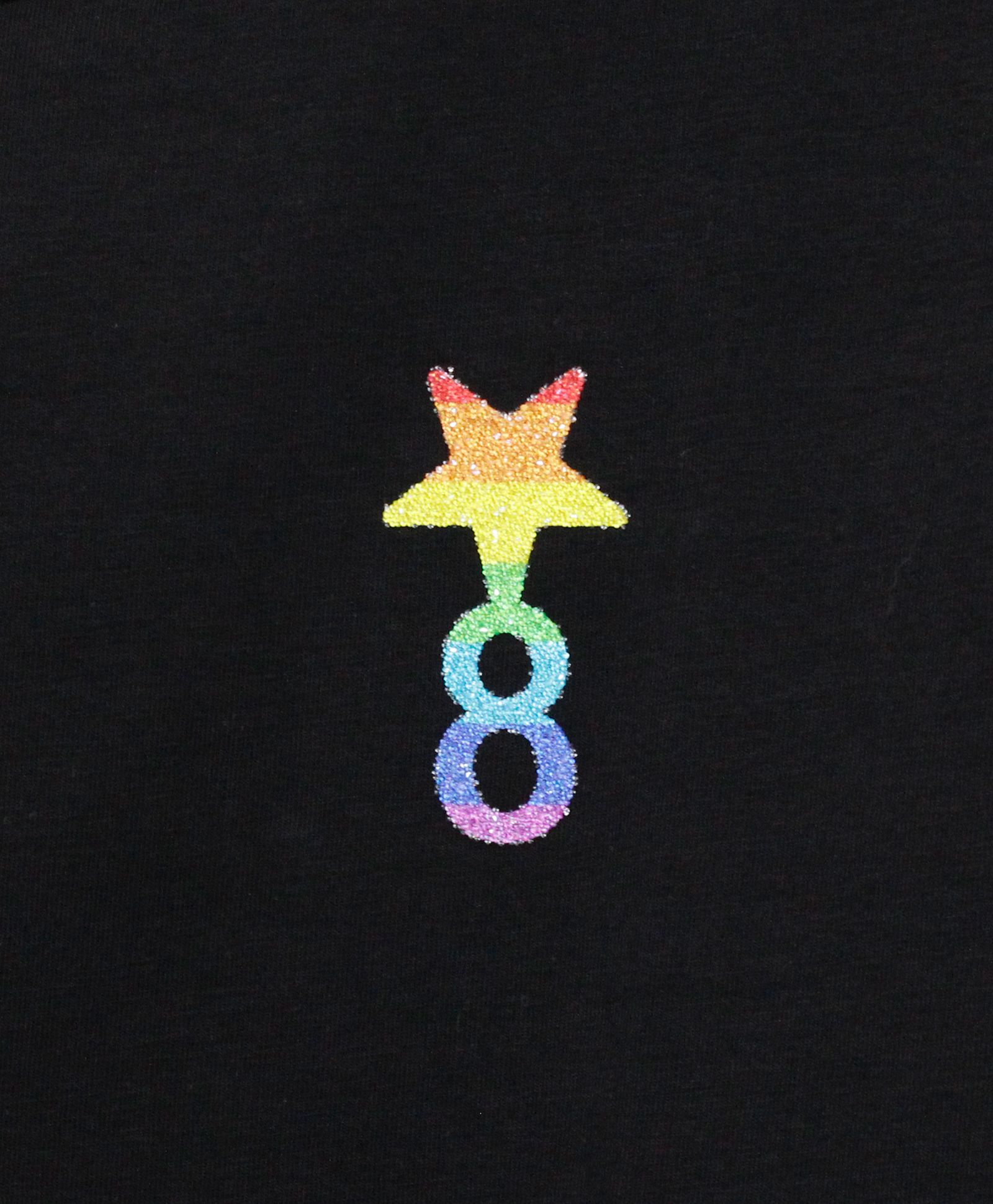 ☆8 S/S Tシャツ / ブラック [UC41-N190]