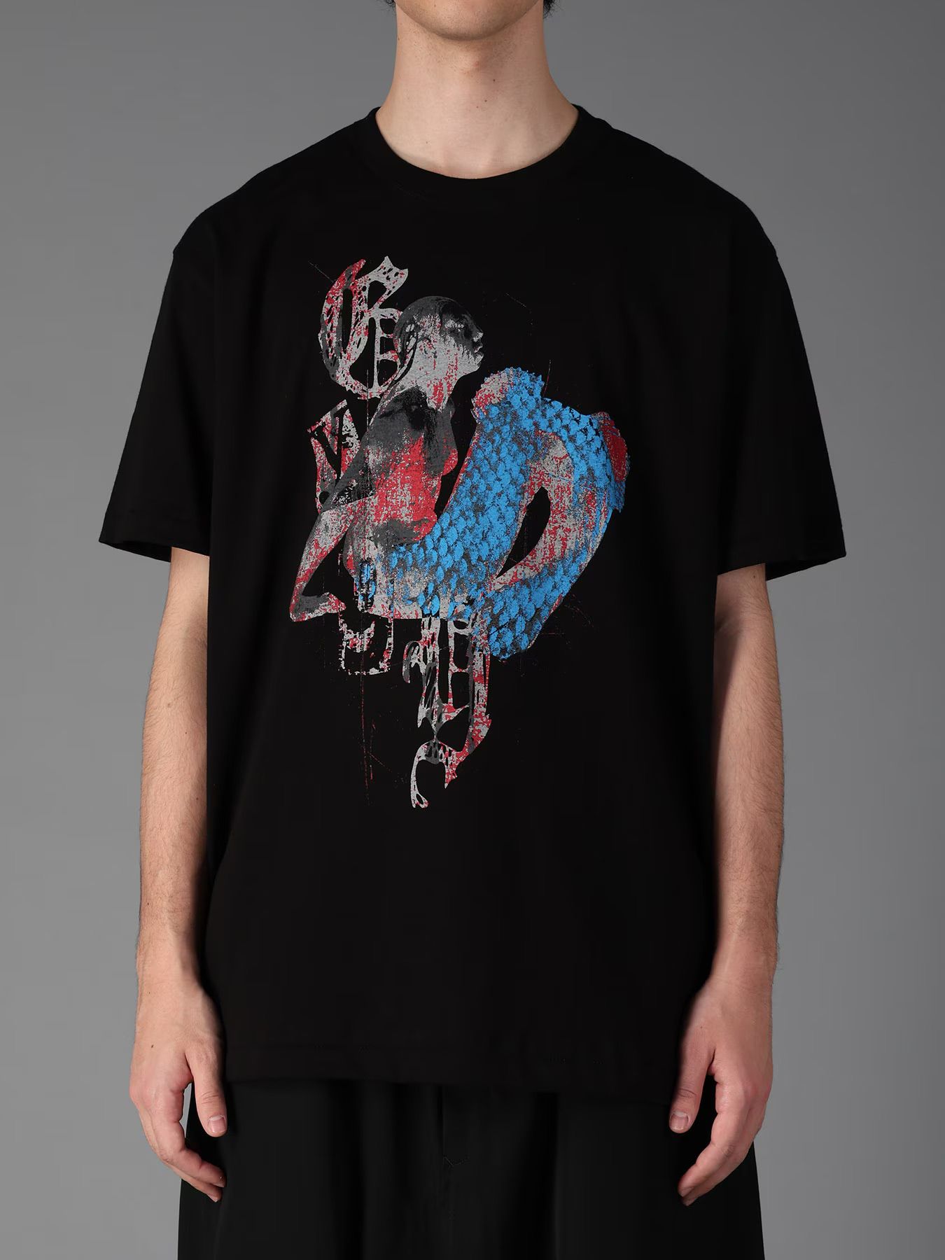 JERSEY MERMAID T-SHIRT / BLACK [GW-T72-070-2]