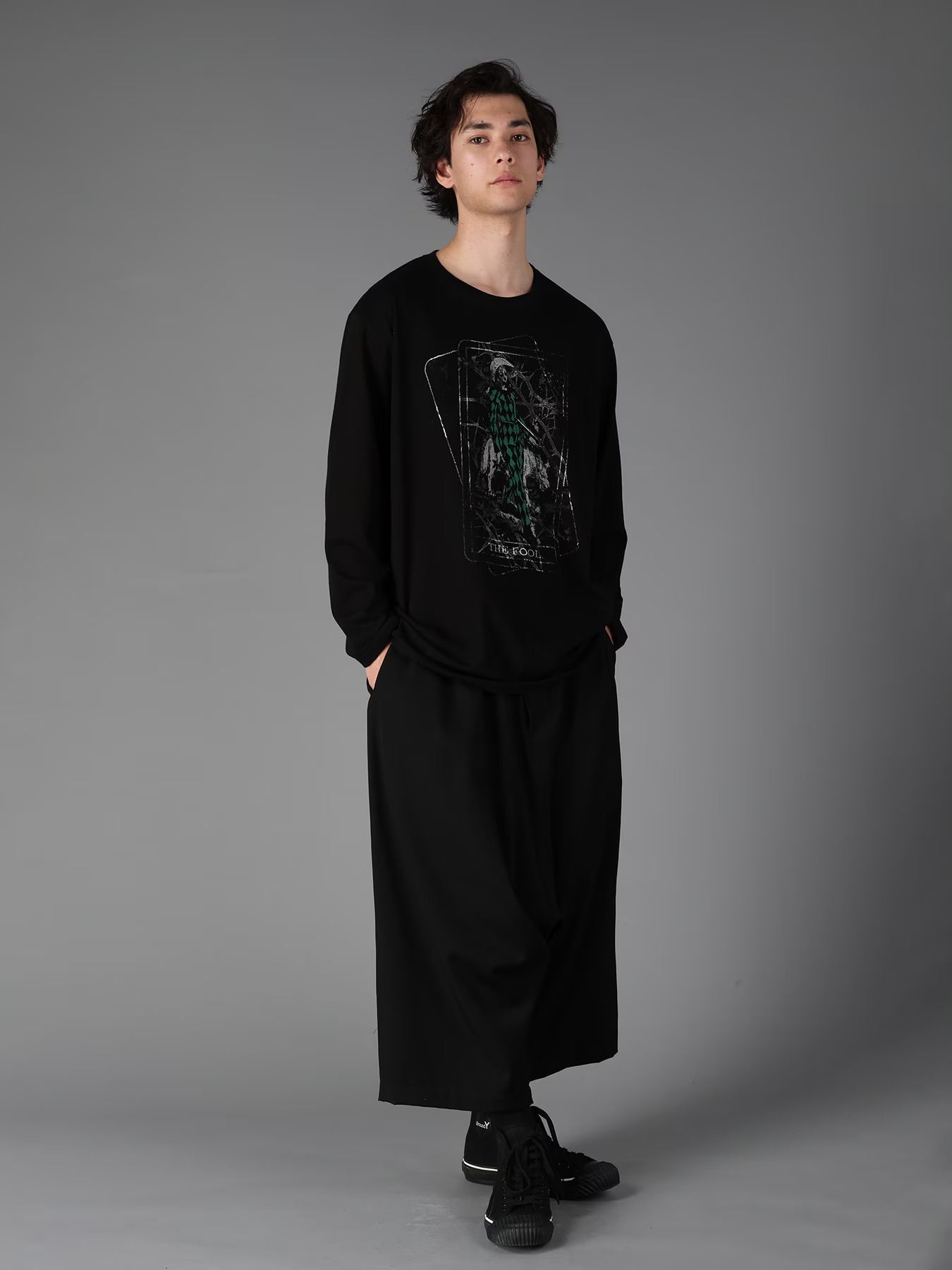 JERSEY THE FOOL T-SHIRT / BLACK  [GW-T75-070-2]