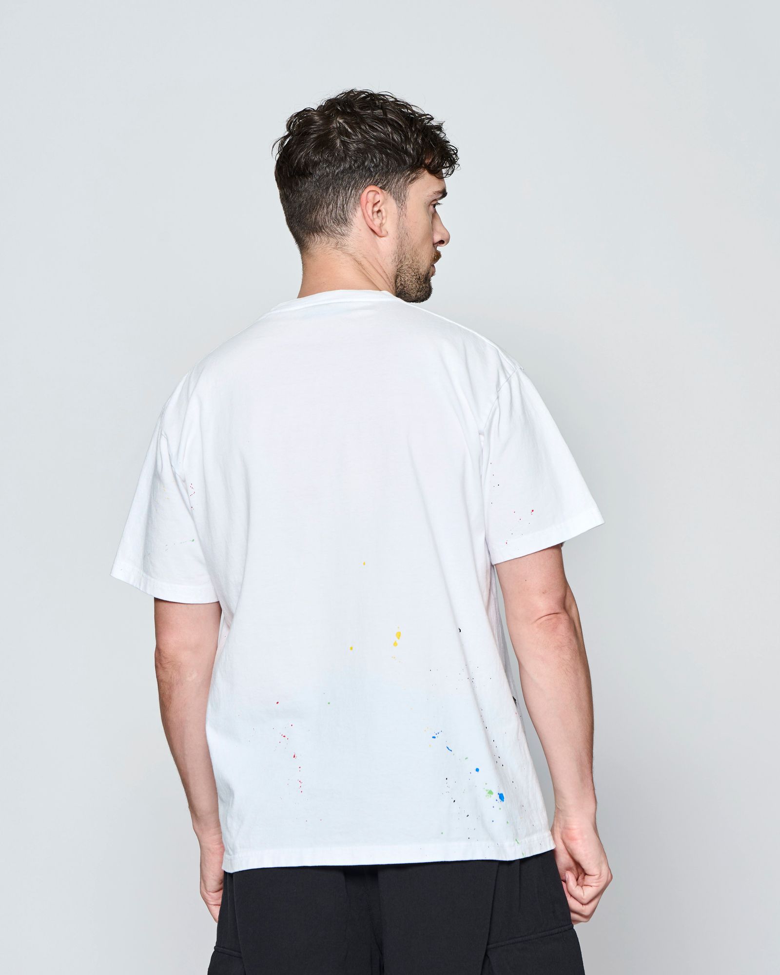 ☆先行予約☆ ヴィンテージ スプラッシュ Tシャツ  /  Vintage Wash Splash Tee / WHITE【CT2702】