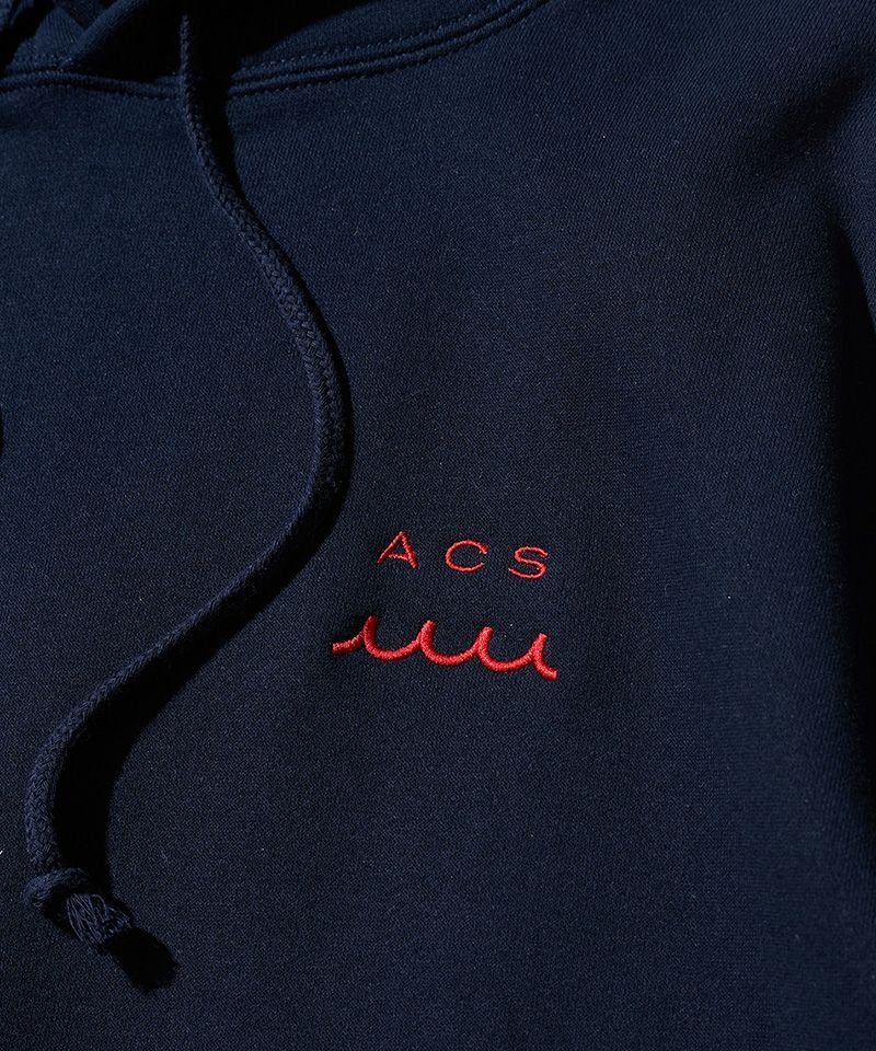 ⭐︎先行予約⭐︎ mutaMARINE x ACANTHUS / muta Wave Splash Logo Hooded Sweatshirt / パーカー / NAVY 【MA2671】