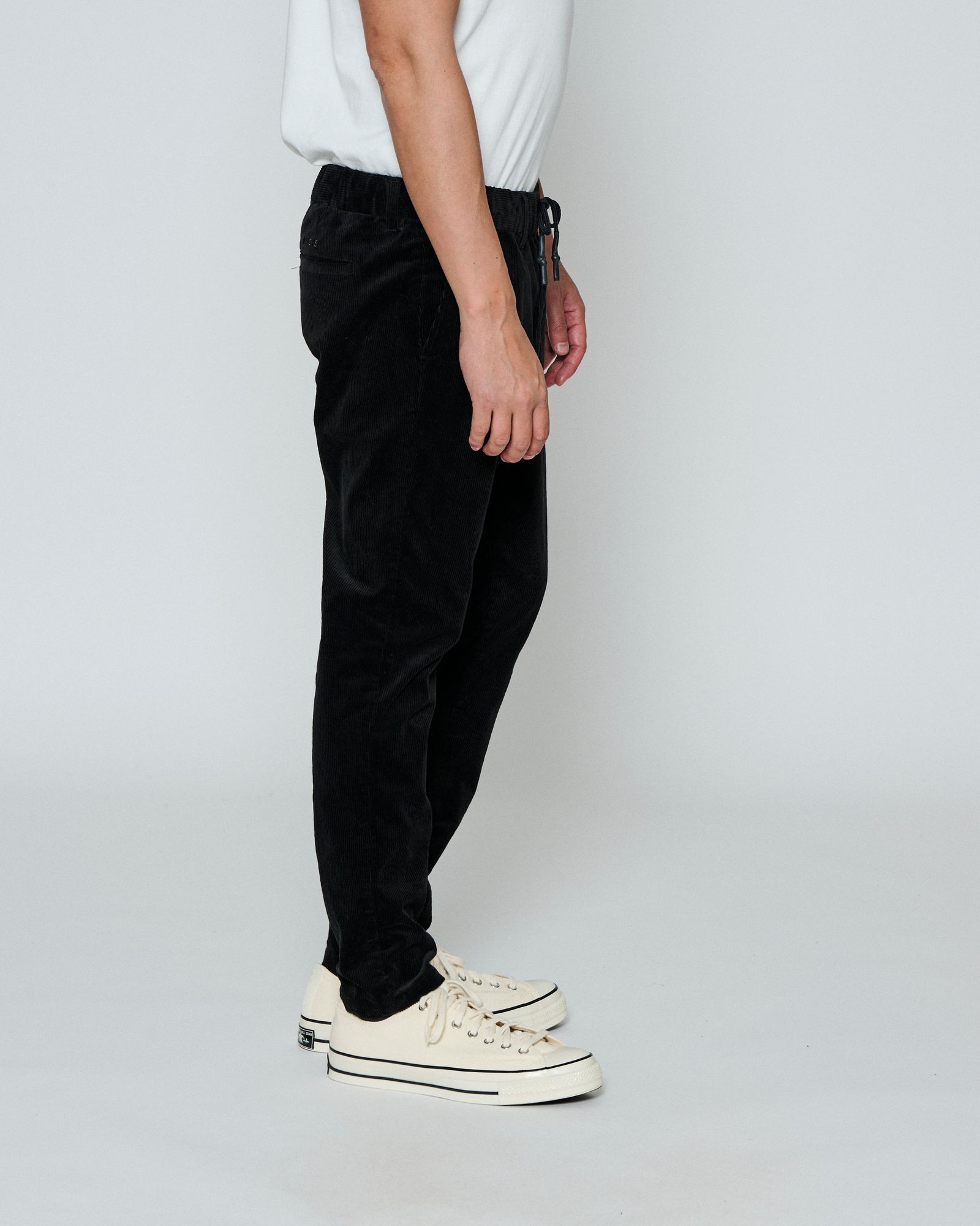 ☆先行予約☆ コーデュロイ イージータイトパンツ /  Corduroy Easy Tight Pants / BLACK【PT2504C】