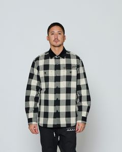 ☆先行予約☆ muta MARINE × ACANTHUS / チェックシャツ / Check Shirts / WHITE CHECK 【MA2668】