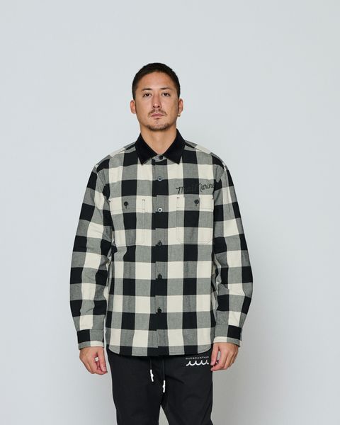 ☆先行予約☆ muta MARINE × ACANTHUS / チェックシャツ / Check Shirts / WHITE CHECK 【MA2668】