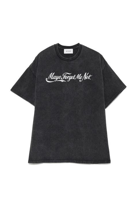 ロゴメッセージプリントTシャツ / LOGO MESSAGE PRINT SHORT SLEEVE TEE  / フェードブラック [26MY-ST004]