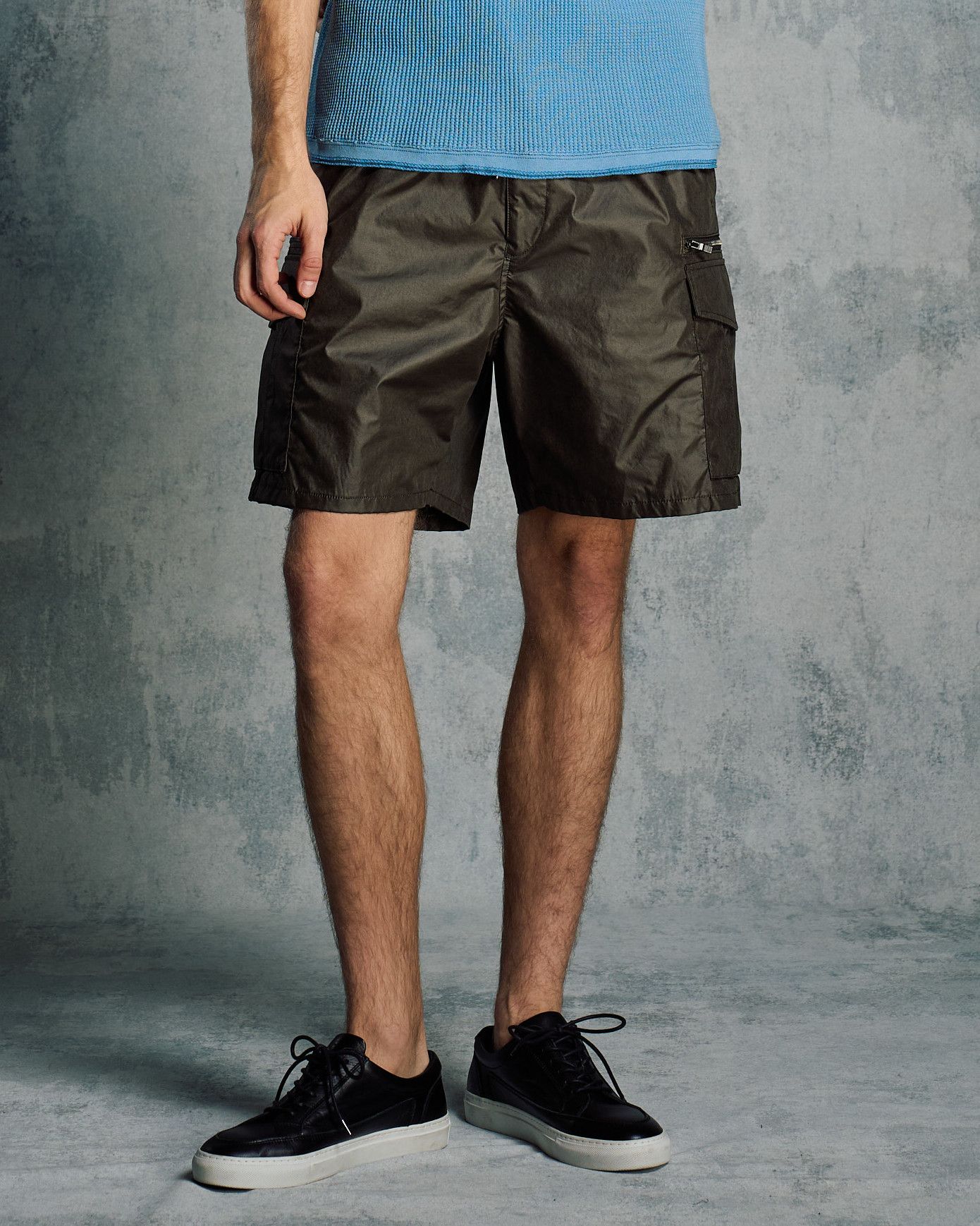 ☆先行予約☆ カーゴショーツ / solid cargo shorts / KHAKI [5220 pe52i]
