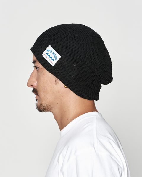 ☆先行予約☆muta MARINE × ACANTHUS  / メッシュバックプールニットキャップ / Mesh Back Pool Knit Cap / BLACK 【MA2623】