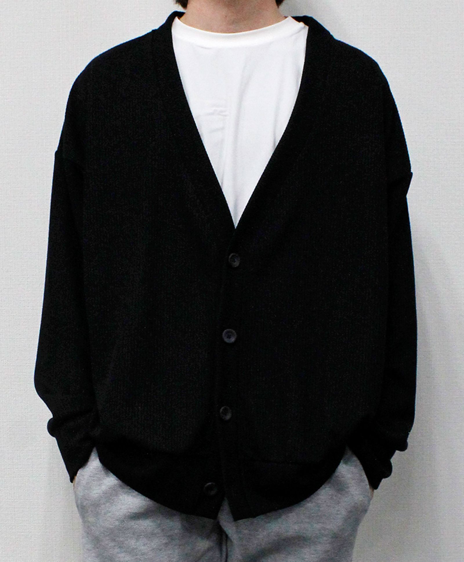 ビックシルエットカーディガン / ブラック【311074】