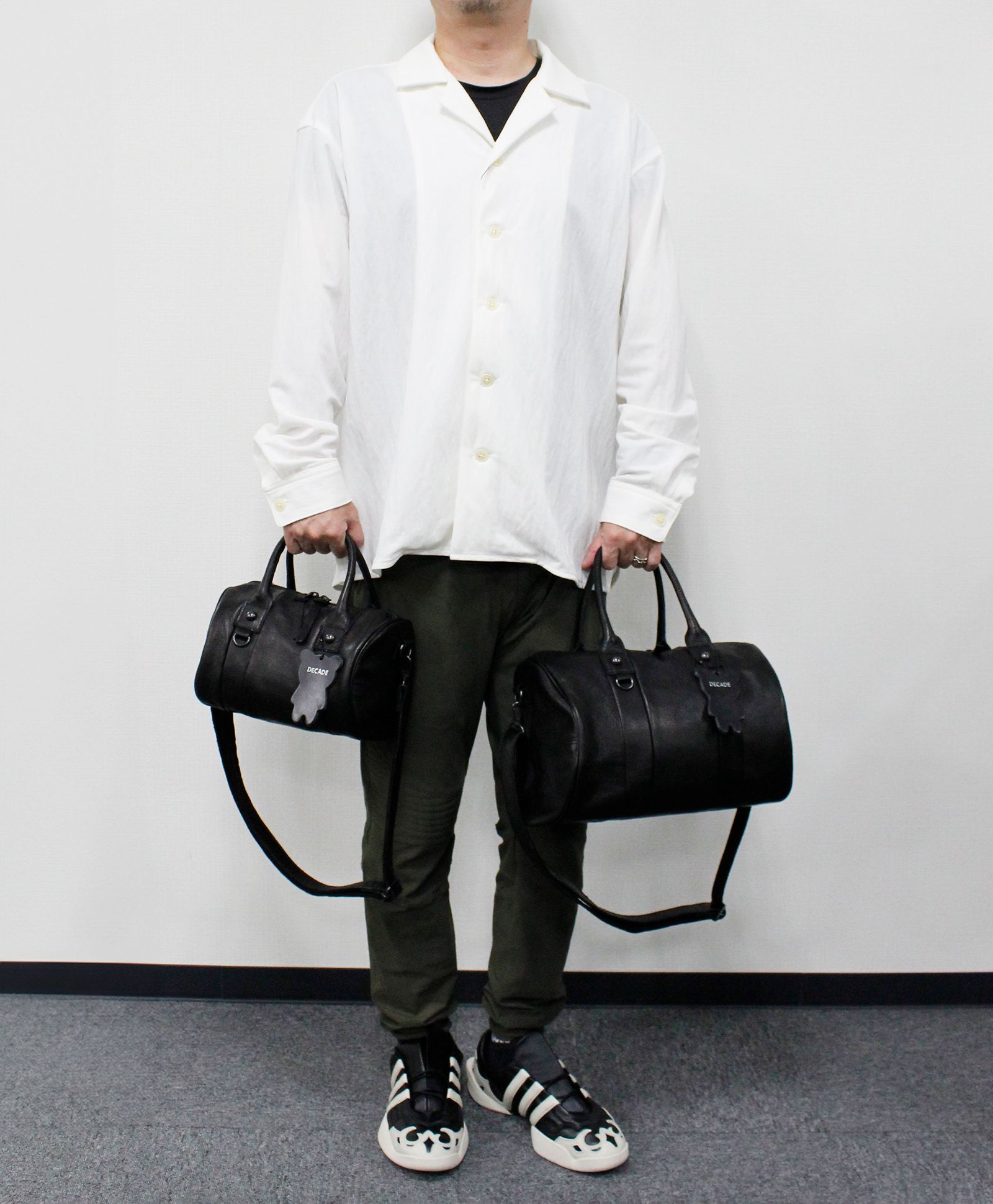 オイルドカウレザー・ミニミニボストンショルダーバッグ / Oiled Cow Leather Mini mini Sholder BOSTON BAG / B-BLACK [DCD-01515 B-BK]