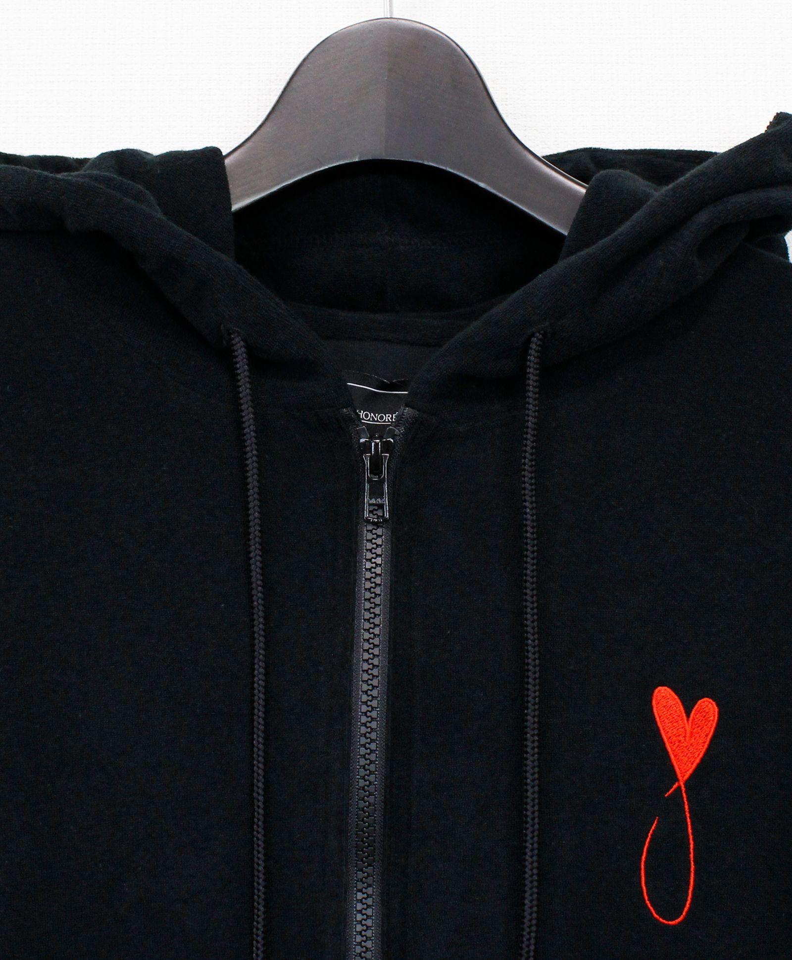 パイルジップパーカー / Pile Zip Hoodie / BLACK