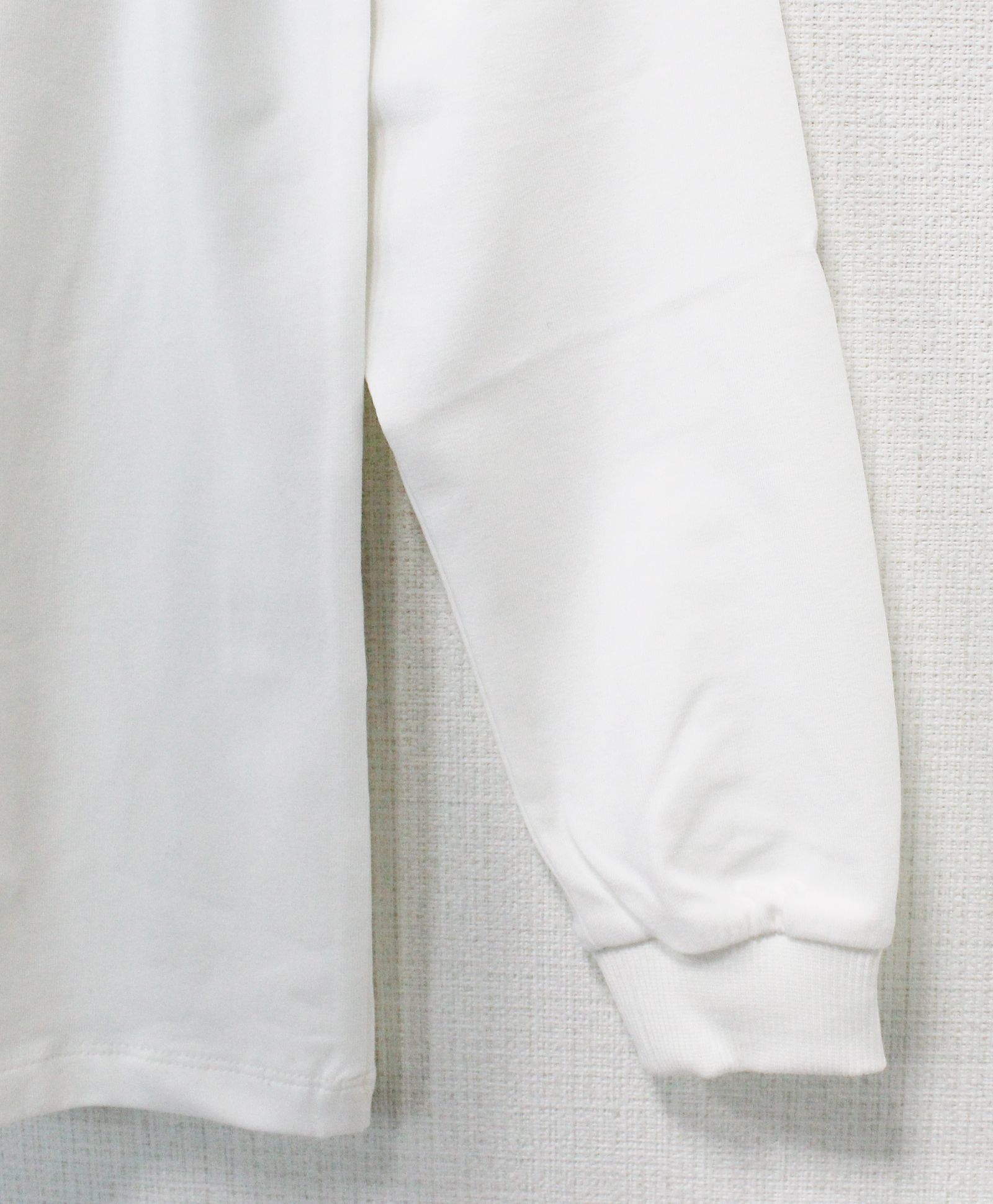 ラインストーン『NUMBERING BEAR』 L/S Tシャツ / ロンT / ホワイト [UC52-N547]