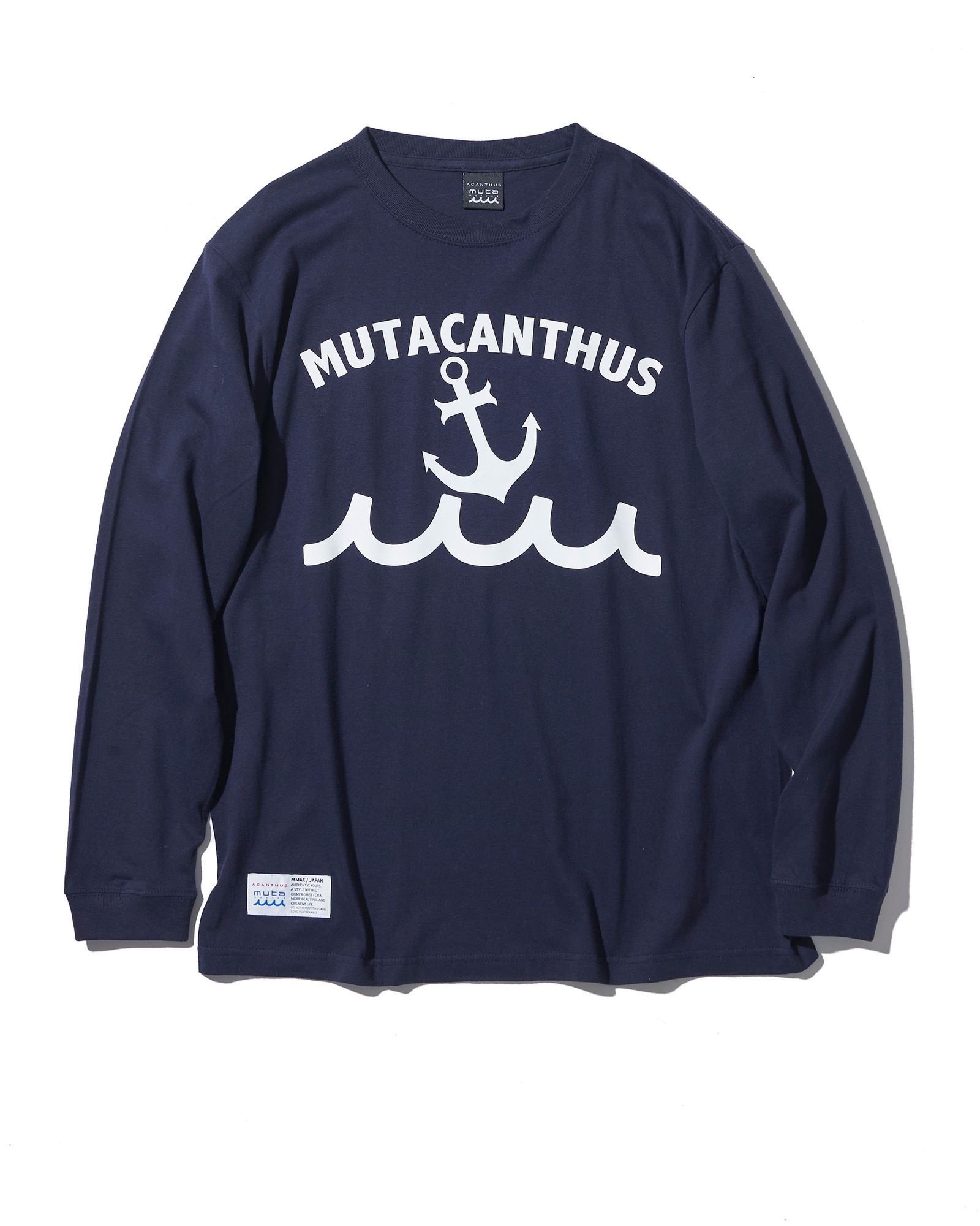 ACANTHUS × muta MARINE / muta Multi Logo L/S Tee / ロンT / NAVY 【MA2540】