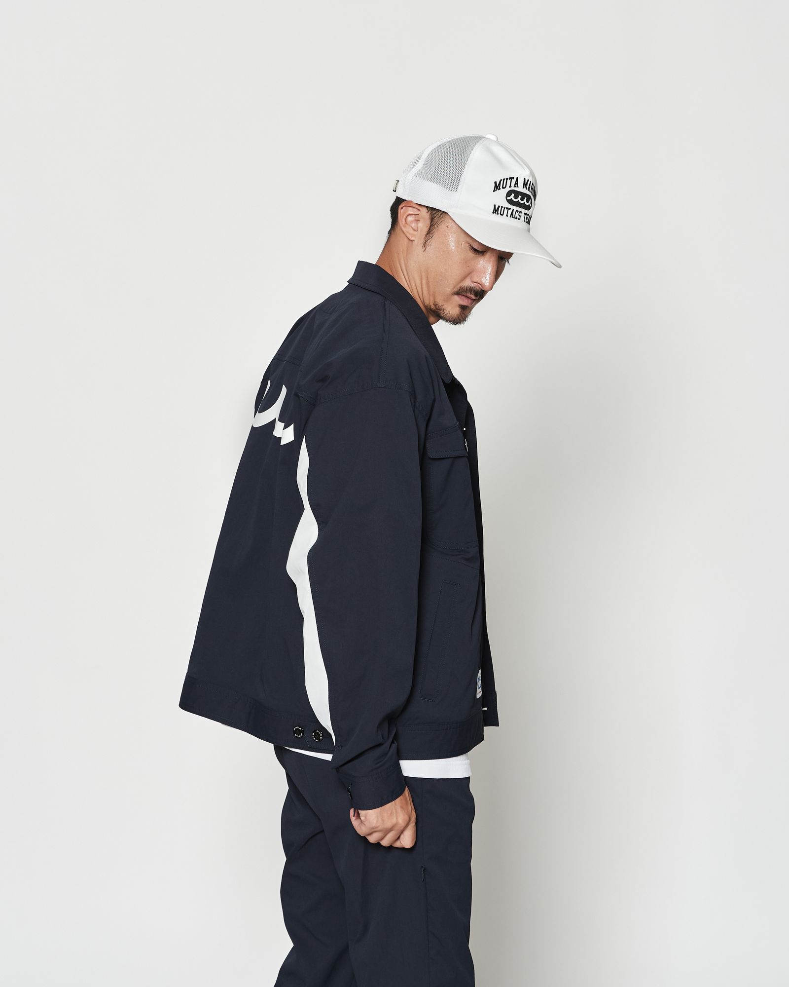☆先行予約☆muta MARINE × ACANTHUS  / トラッカージャケット / Trucker Jacket / NAVY 【MA2601】