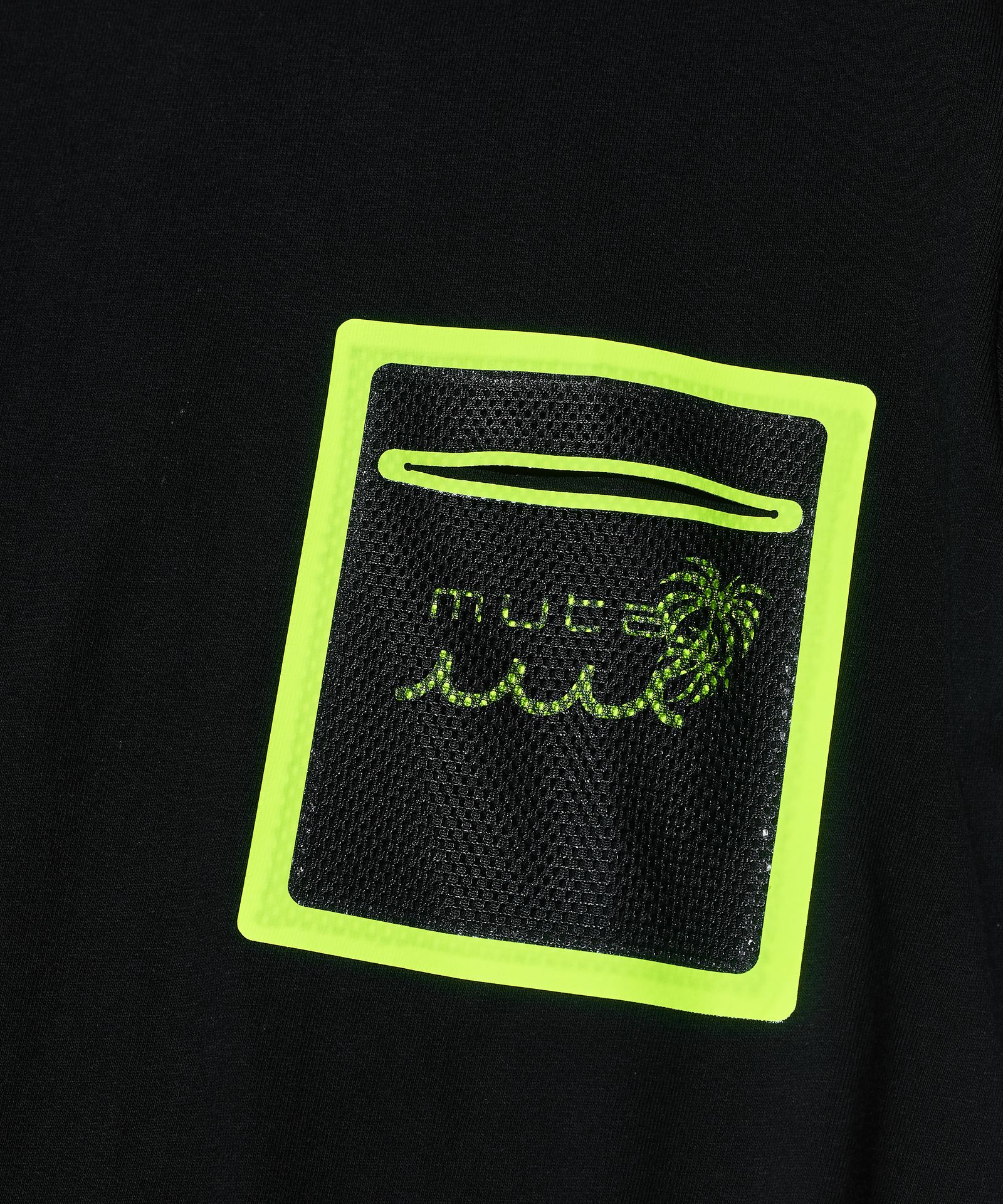 ACANTHUS × muta MARINE / muta Mesh Trimming Pocket Tee / トリミングポケットTシャツ / BLACK 【MA2517】
