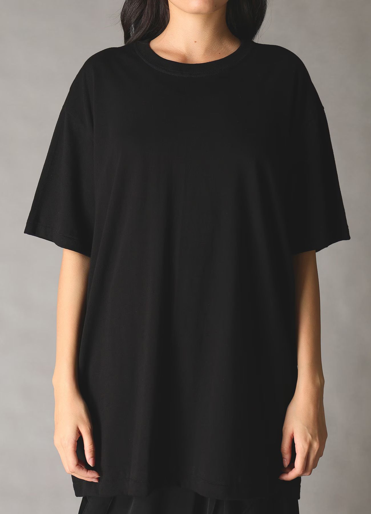 JERSEY POPPY T-SHIRT / BLACK [GK-T80-070-2]