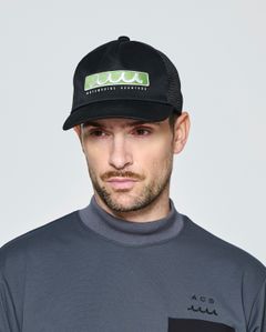 ☆先行予約☆muta MARINE × ACANTHUS  / ボックスロゴメッシュキャップ /  Box Logo Mesh Cap / BLACK【MA2721】