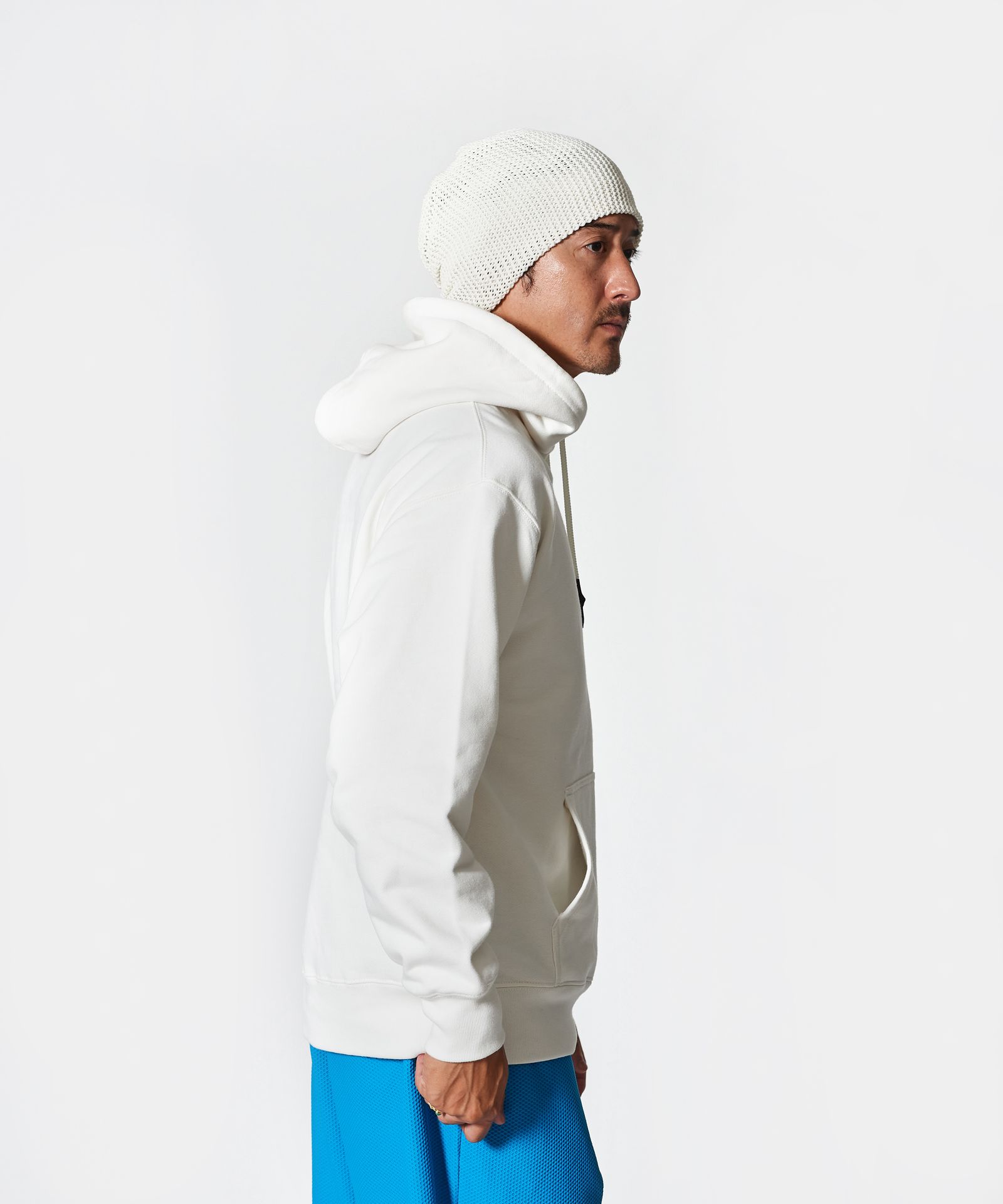ACANTHUS × muta MARINE / muta sweet logo hoodie / スウェットプルオーバーパーカー / WHITE【MA2525】