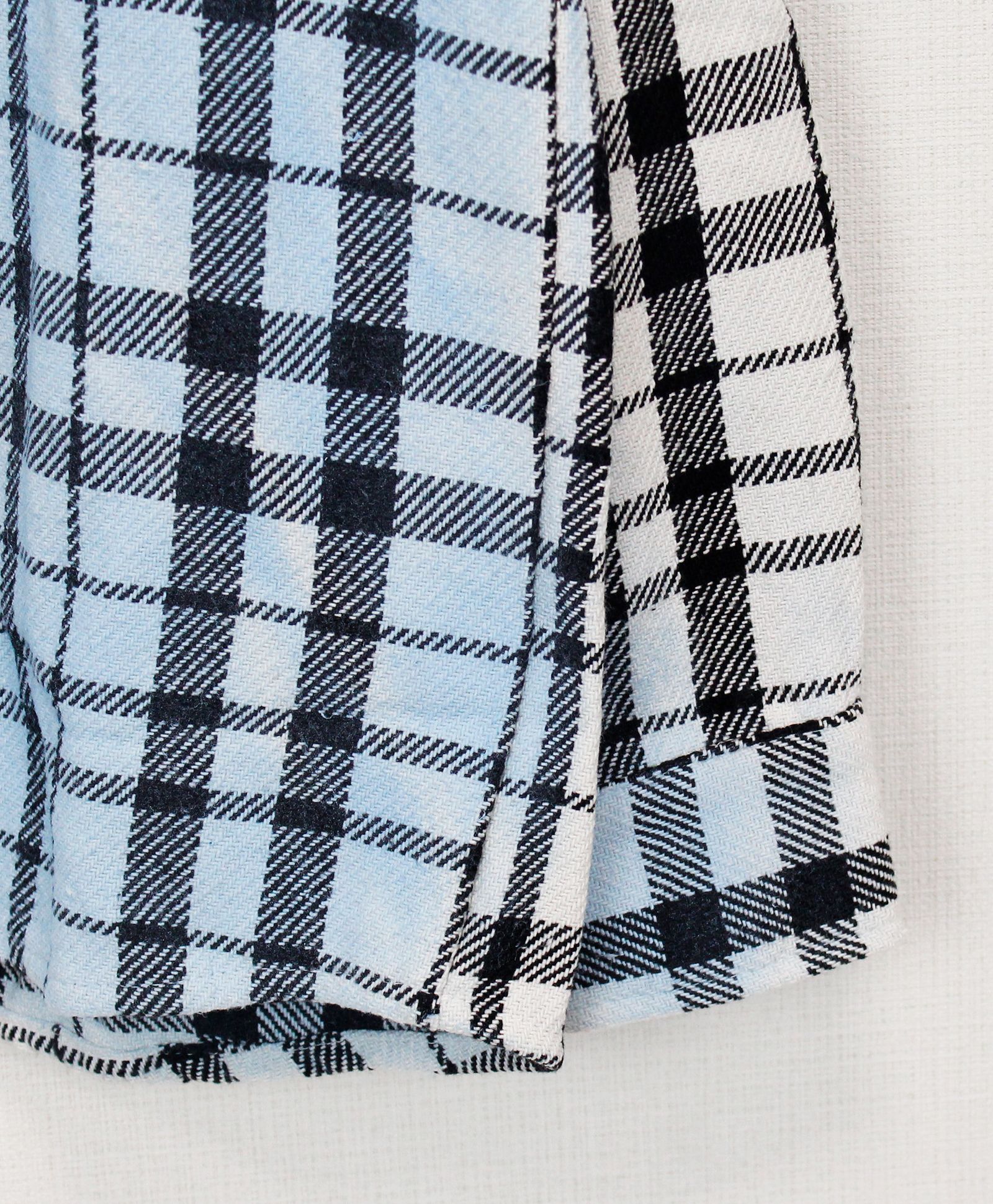 チェックシャツジャケット / BACKTOVIET SHIRT JACKET MARMORIZED / BLUE 【JRX 613】
