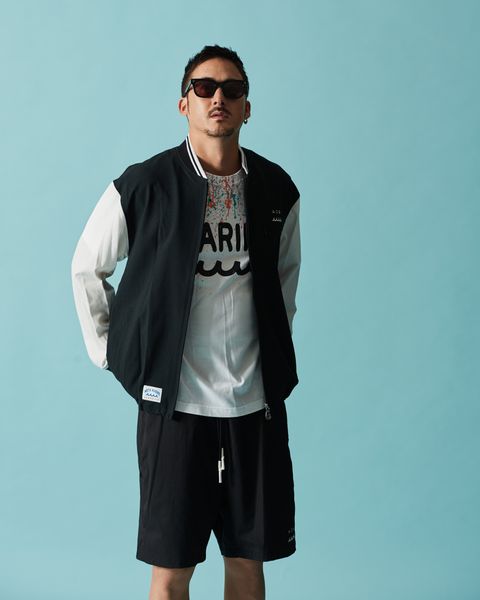 muta MARINE × ACANTHUS  / Dot Air®ベンチレーションジャケット / Dot Air® Ventilation Jacket / BLACK WHITE【MA2603】