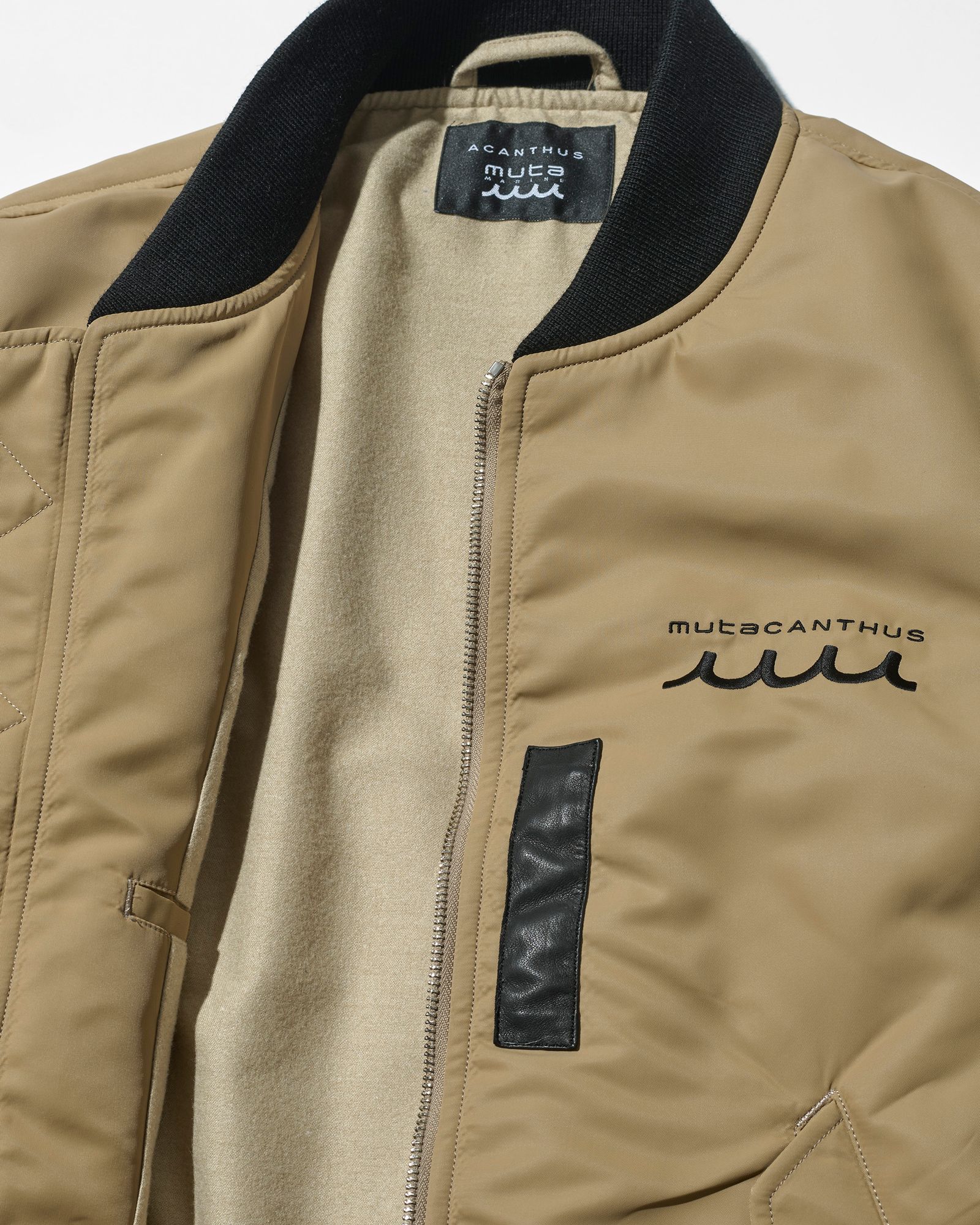 ☆先行予約販売2025年9月下旬～10月下旬頃入荷予定☆ ACANTHUS × muta MARINE / muta Nylon MA-1 / MA-1 / BEIGE 【MA2531】
