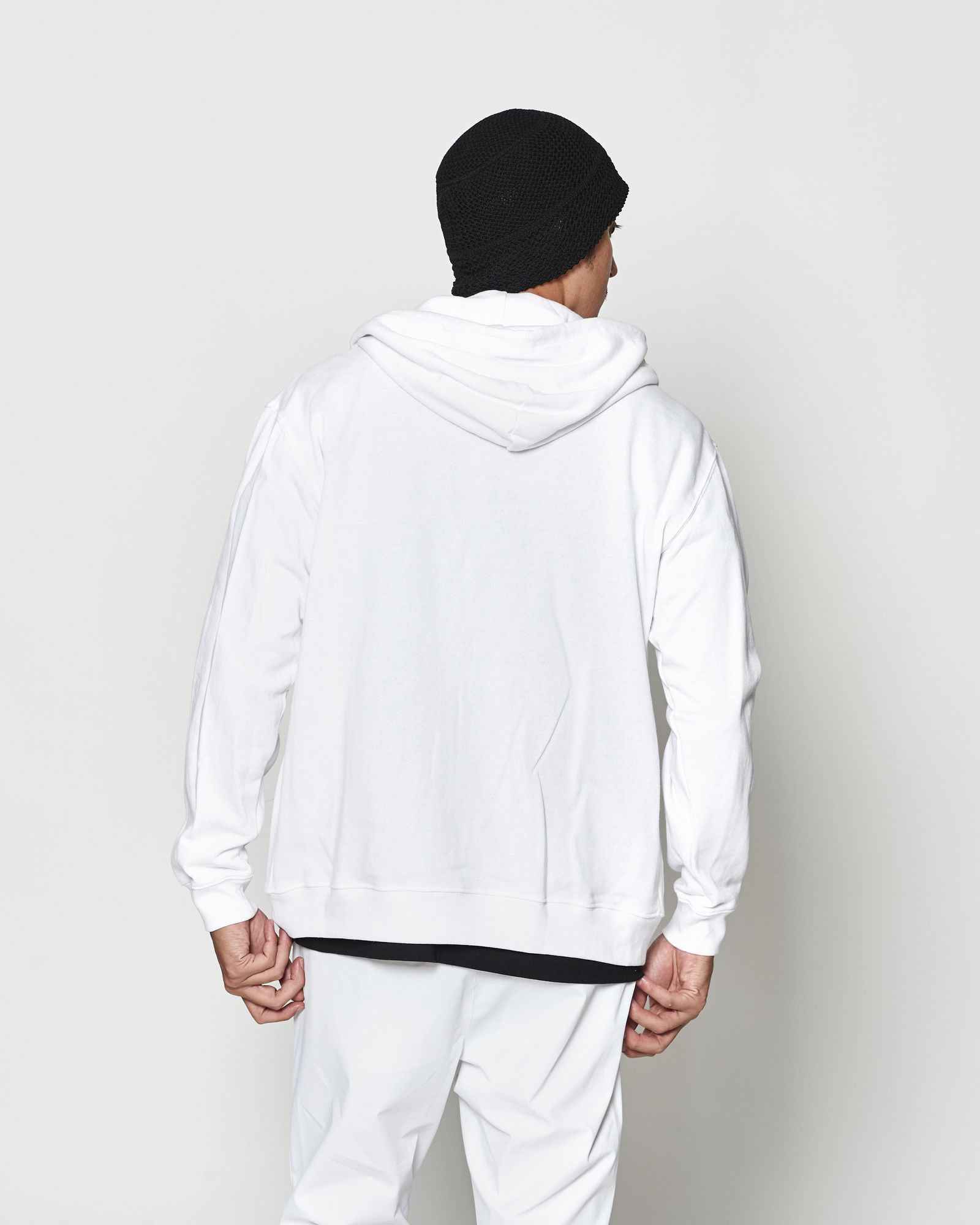☆先行予約☆muta MARINE × ACANTHUS  / アーチロゴ スウェットジップフーディー / パーカー / Arc Logo Zip Up Hooded Sweatshirt / WHITE【MA2610】