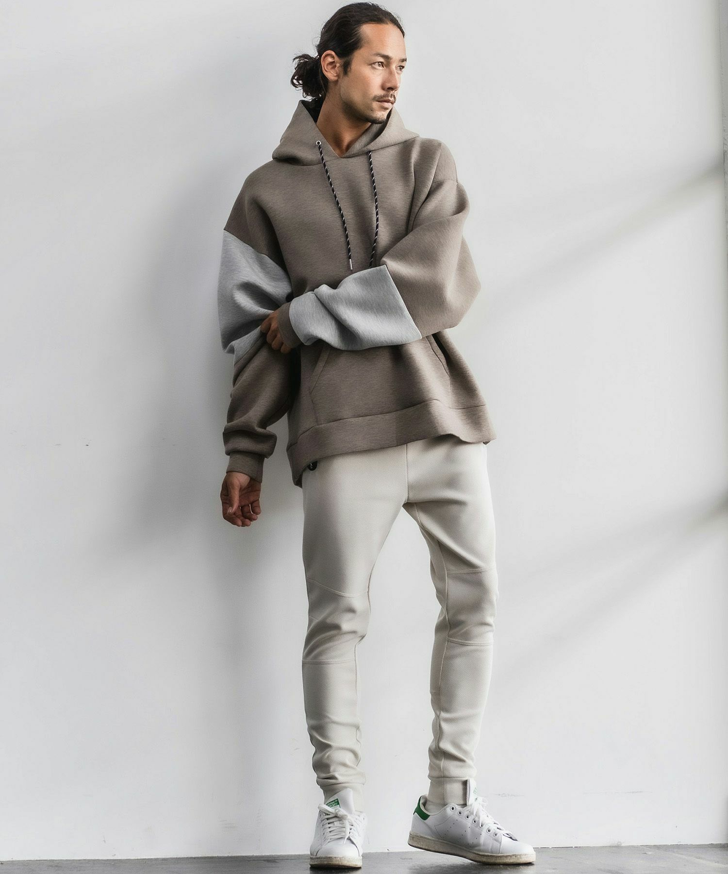 止水ジップスキニーパンツ / ホワイト【120027】