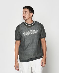 ☆先行予約☆muta MARINE × ACANTHUS  / 半袖ニット / Sheer Knit S/S Top / GREY 【MA2634】