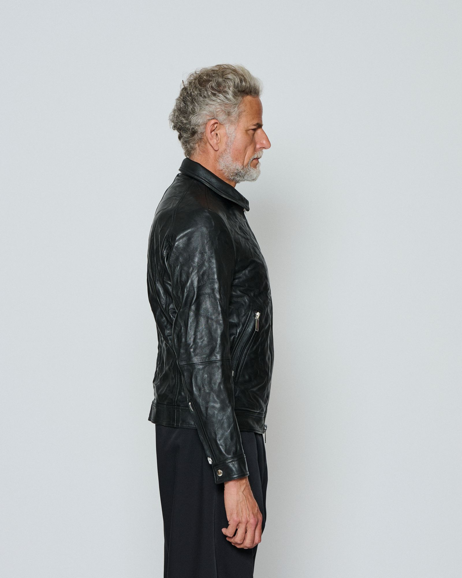 ☆先行予約販売☆ Emmeti x ACANTHUS レザージャケット /  "GIACOMO" Aged Edition  / BLACK 【LM2602】