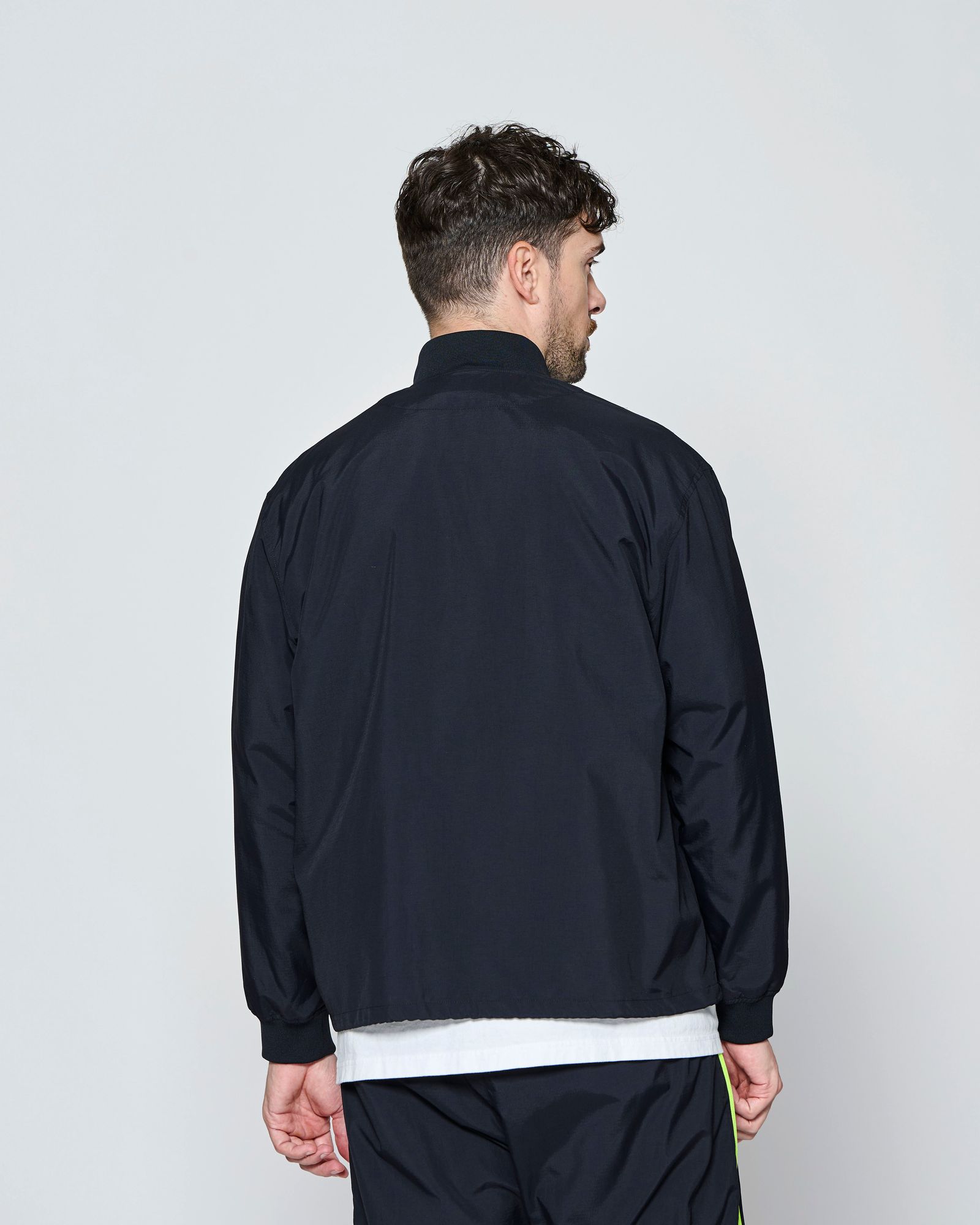 ☆先行予約☆ SUPPLEX® ナイロン ジップジャケット  /  SUPPLEX® Nylon Contrast Zip Jacket / BLACK 【JK2703】