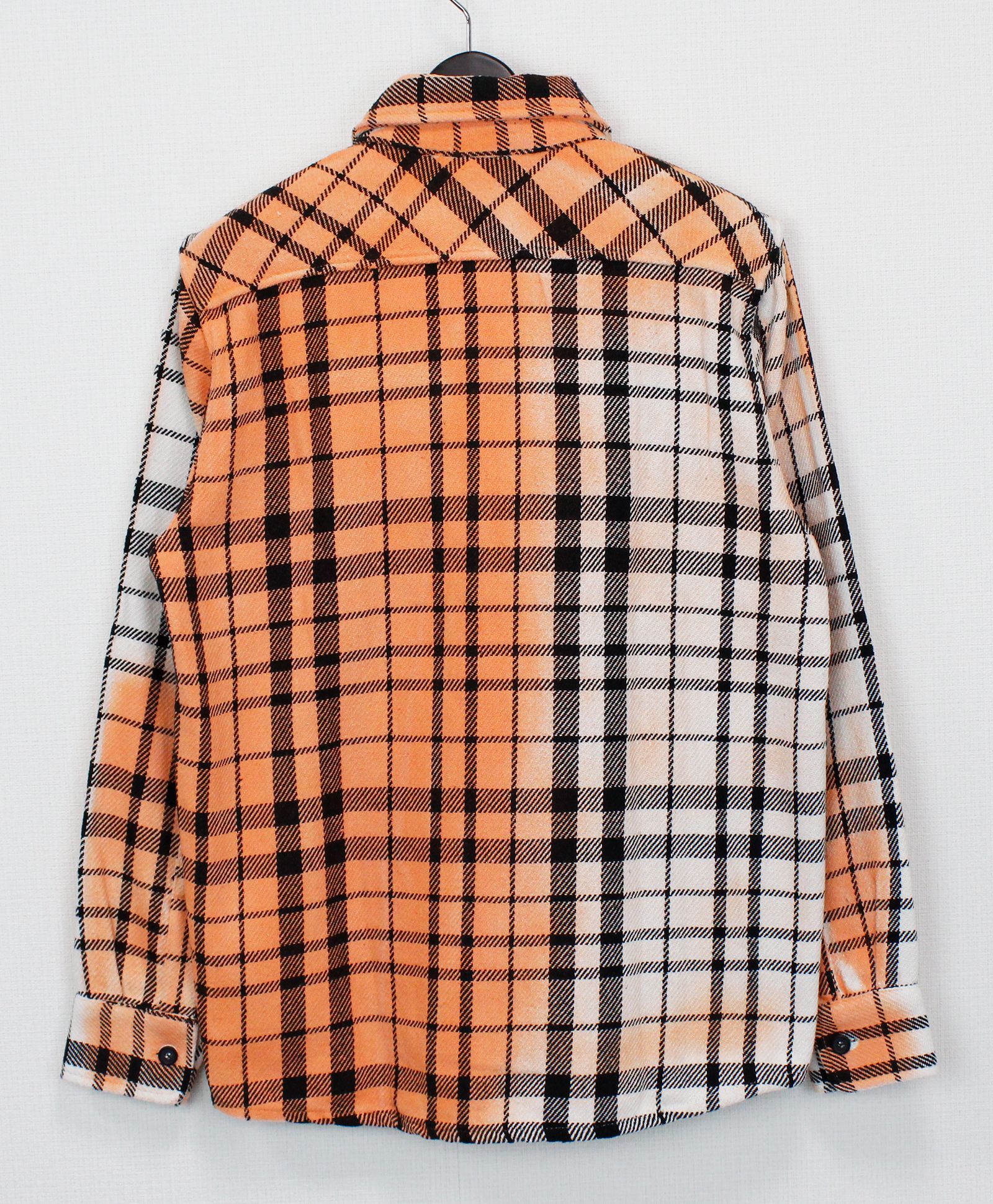 チェックシャツジャケット / LOGO SHIRT JACKET MARMORIZED / ORANGE 【JRX 601】