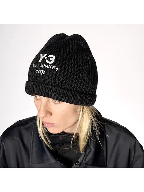 チャンキー ニットビーニー ニットキャップ / Y-3CHUNKY BEANIE / BLACK  [JX8308-ACCA25]