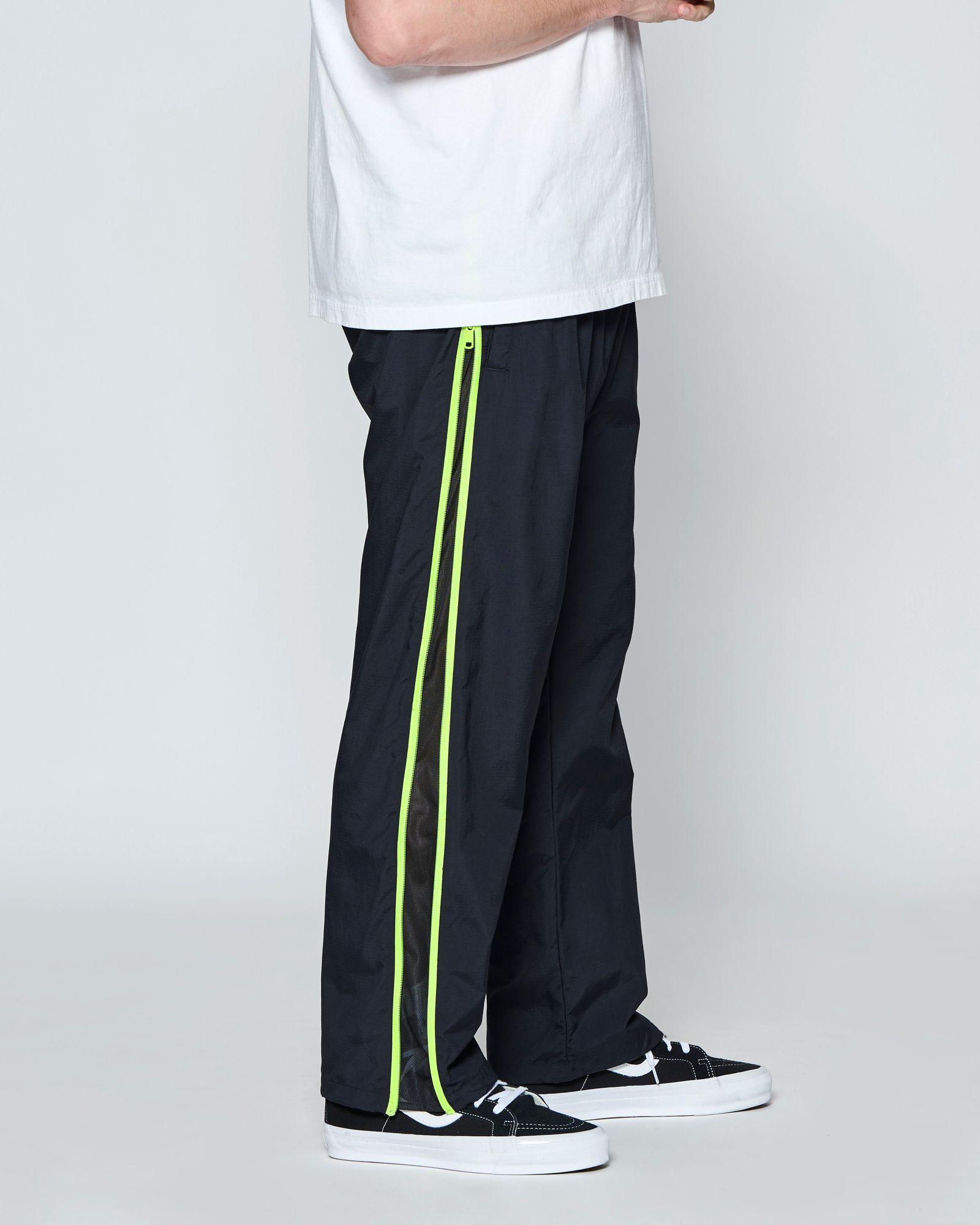 ☆先行予約☆ SUPPLEX® ナイロン ジップパンツ  /  SUPPLEX® Nylon Contrast Zip Pants / BLACK 【PT2703】