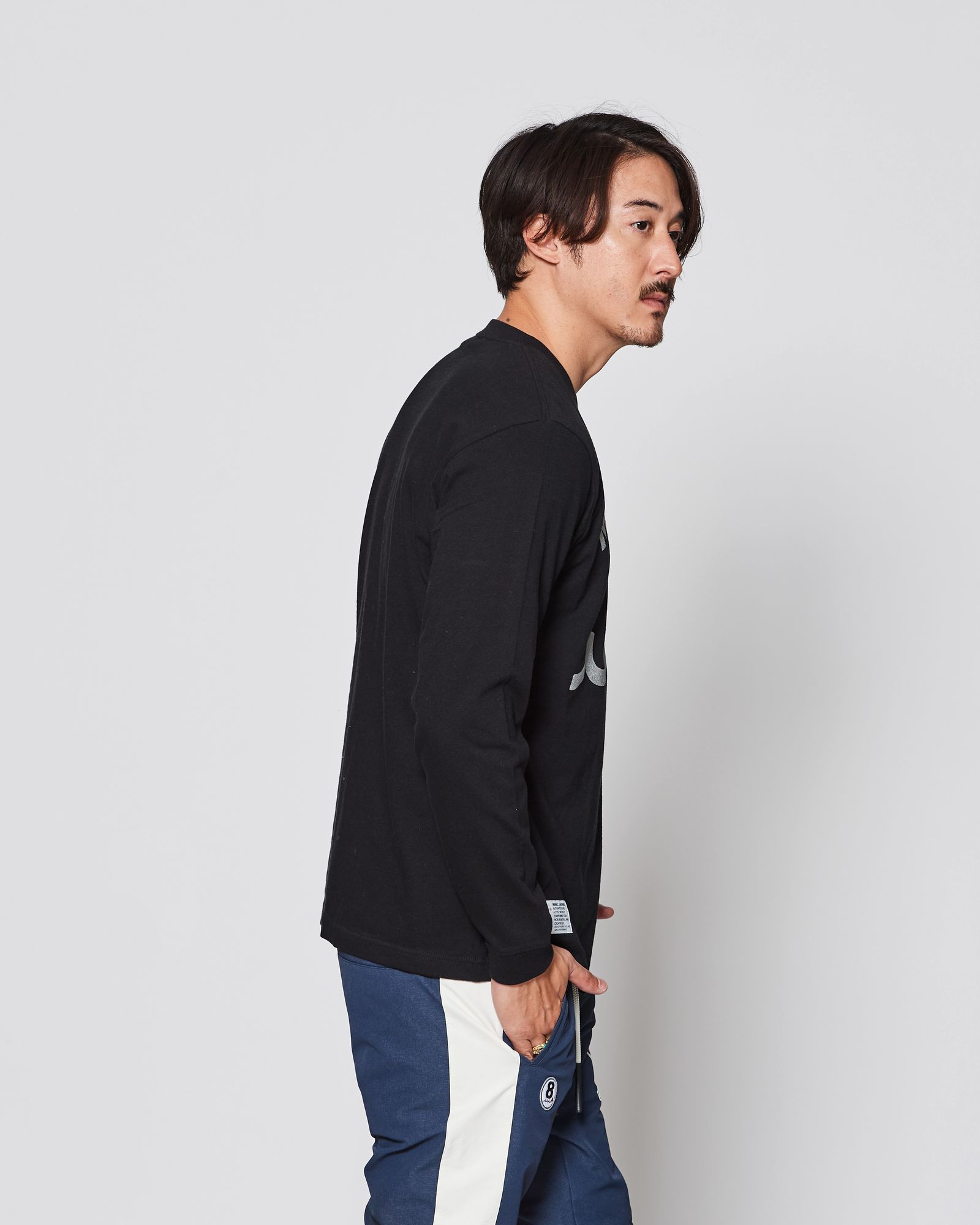 ACANTHUS × muta MARINE / muta Multi Logo L/S Tee / ロンT / BLACK 【MA2540】