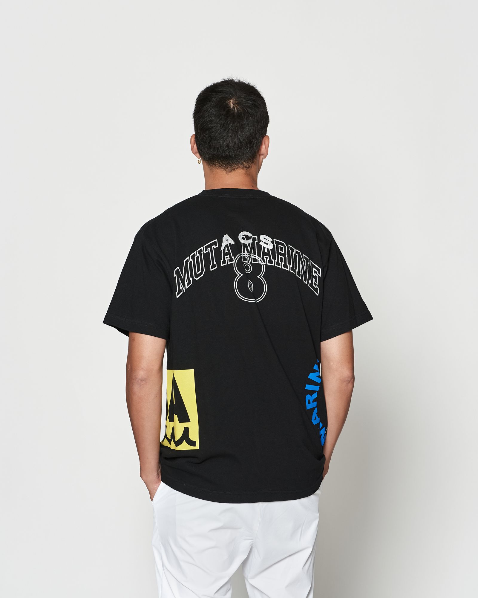 ☆先行予約☆muta MARINE × ACANTHUS  / テストプリントTシャツ  /  Test Print Tee / BLACK【MA2612】