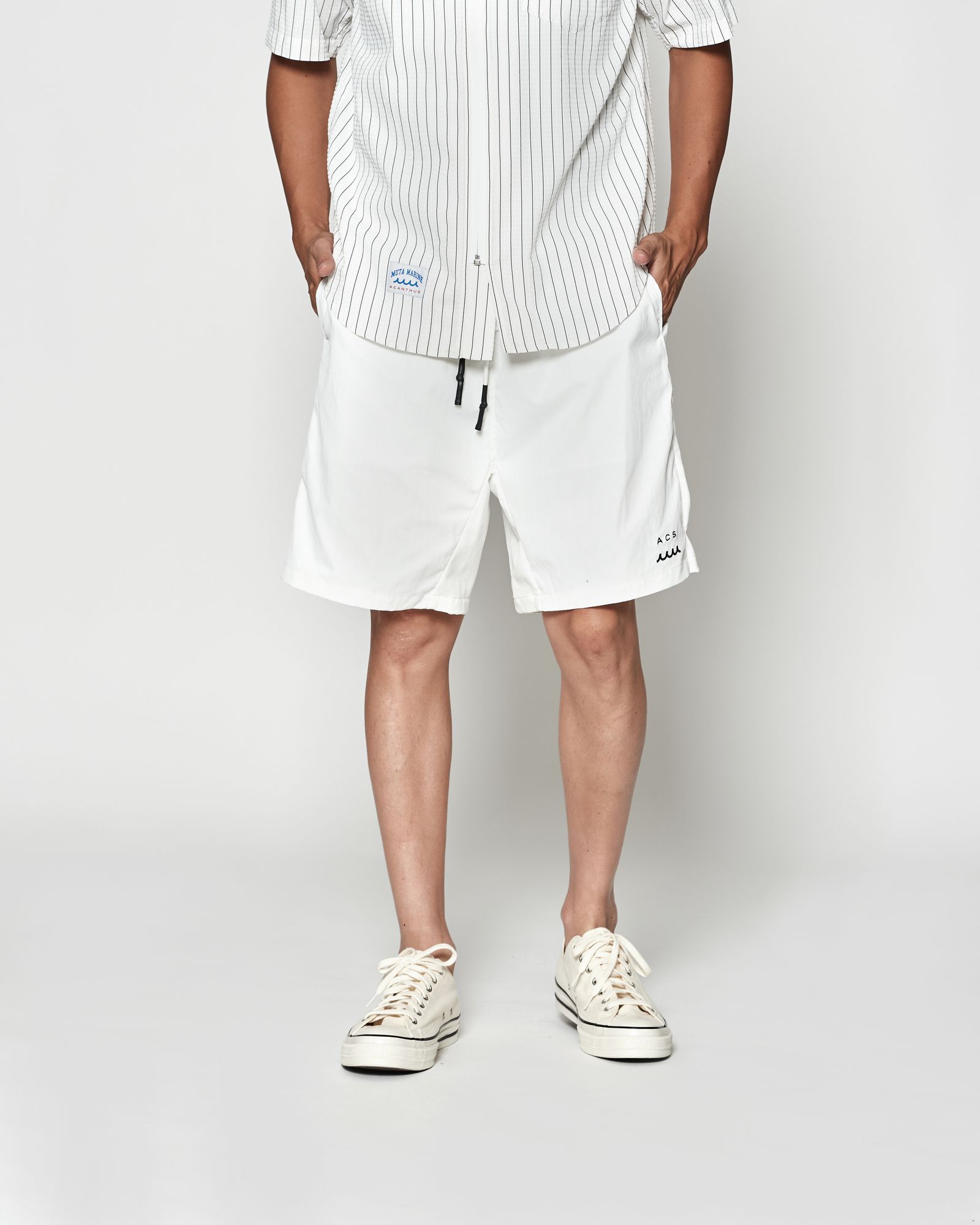 ☆先行予約☆muta MARINE × ACANTHUS  / ベンチレーションショーツ /  Ventilation Shorts / WHITE【MA2606】