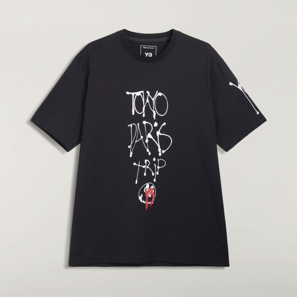 チト シティー グラフィック ショート スリーブ Tシャツ / Y-3 CHITO CITY GRAPHIC SHORT SLEEVE TEE / BLACK [KR1067 -APPA26]