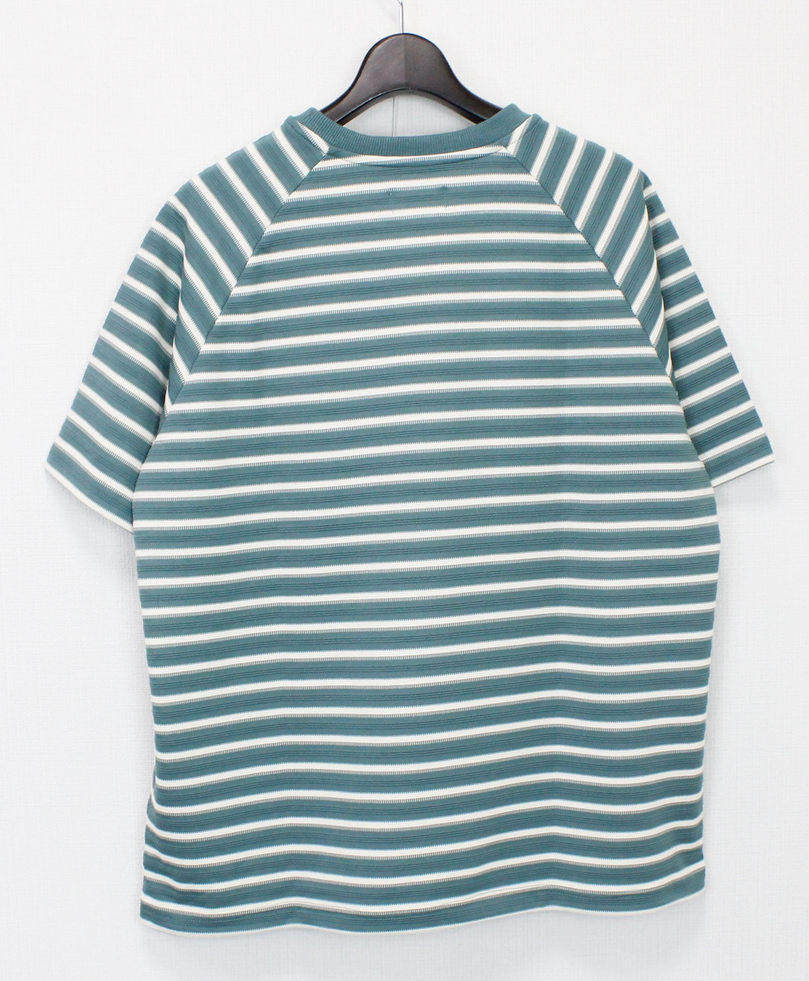 ボーダースピンドルTシャツ / グリーン【311089】