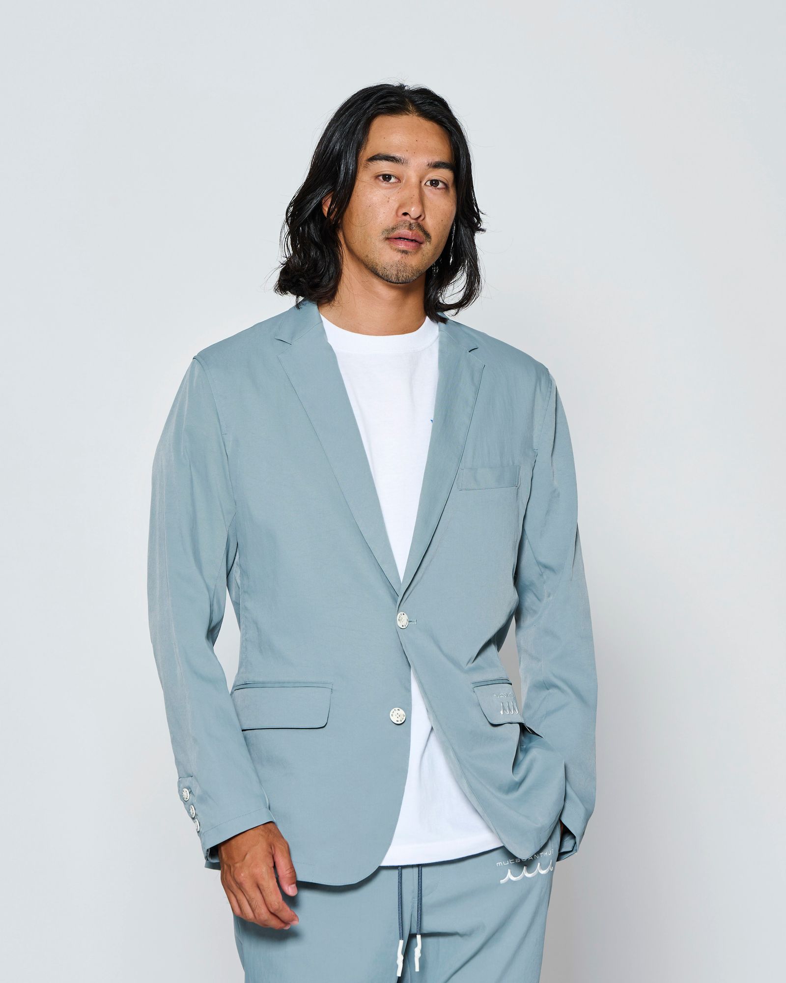 ☆先行予約☆muta MARINE × ACANTHUS  / テーラードジャケット /  Tailored Jacket / GREY【MA2702】
