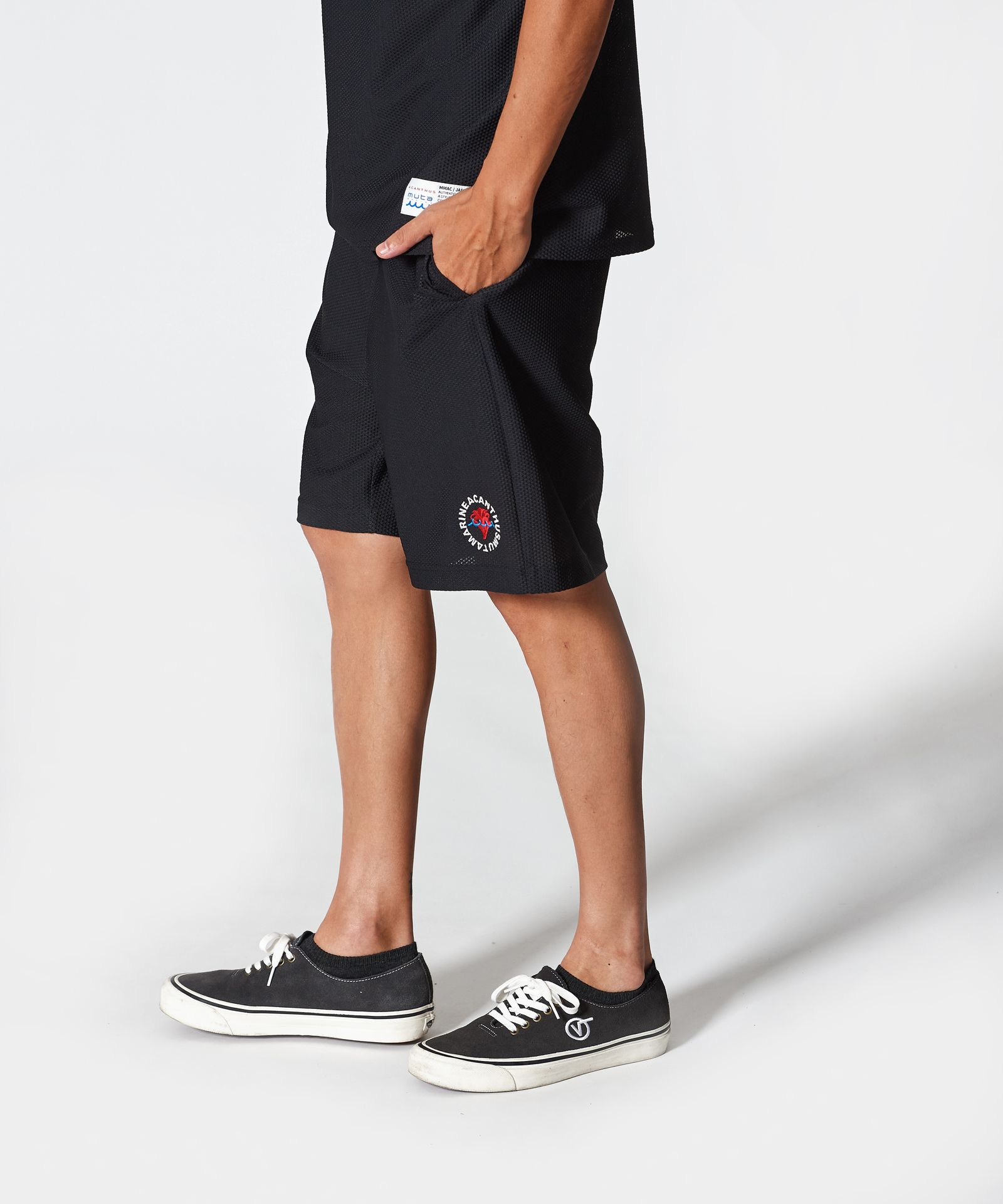 ACANTHUS × muta MARINE / muta Mesh Easy Shorts / メッシュイージーショーツ / BLACK【MA2521】