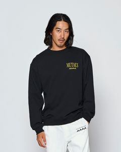 ☆先行予約☆muta MARINE × ACANTHUS  / サーフマンクルーネックスウェット / トレーナー /  Surf Man Crewneck / BLACK【MA2713】