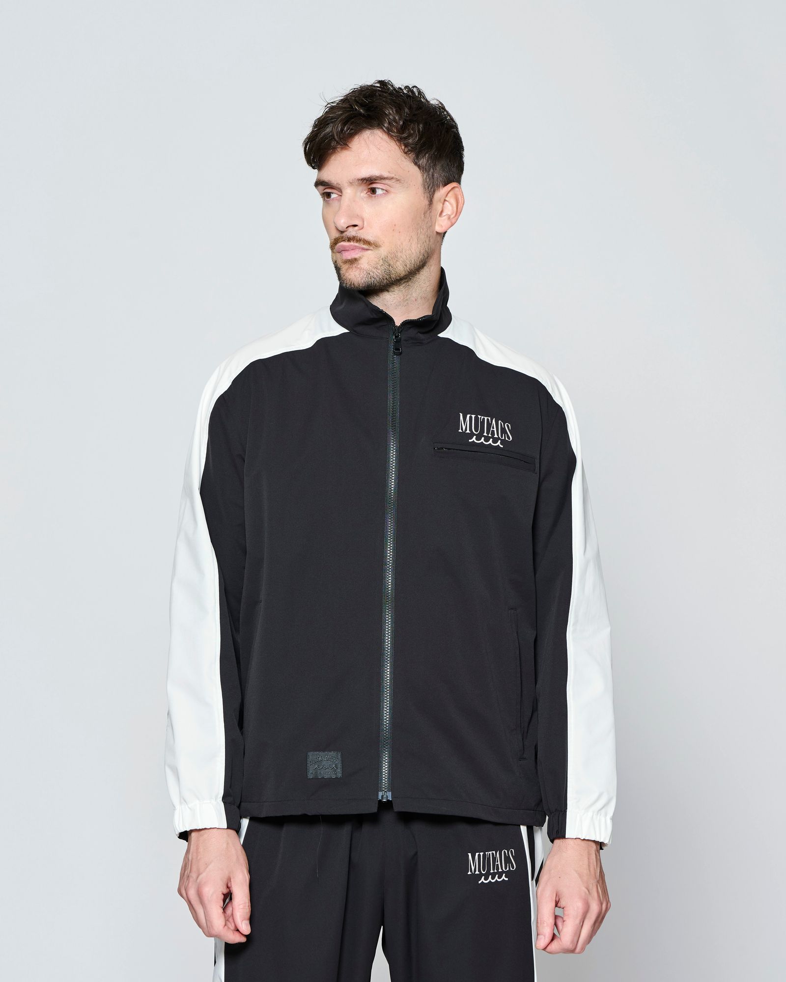 ☆先行予約☆muta MARINE × ACANTHUS  / サイドライントラックジャケット / Side Line Track Jacket / BLACK【MA2704】