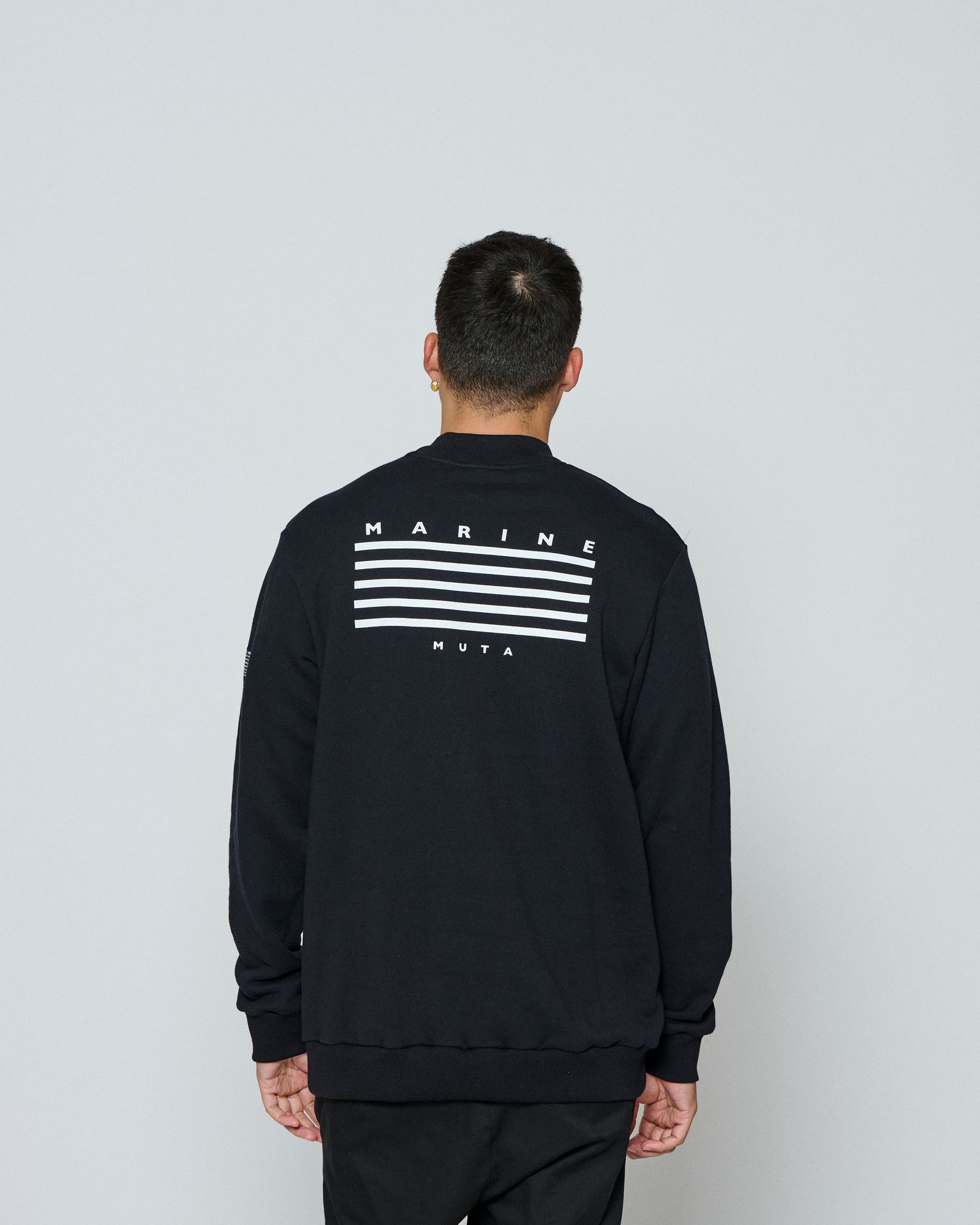 ☆先行予約☆ muta MARINE × ACANTHUS / モックネックスウェット / Mockneck Sweatshirts / BLACK 【MA2655】