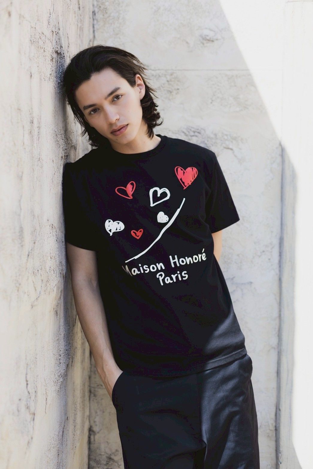 Tシャツ / Heart Pothos / Black