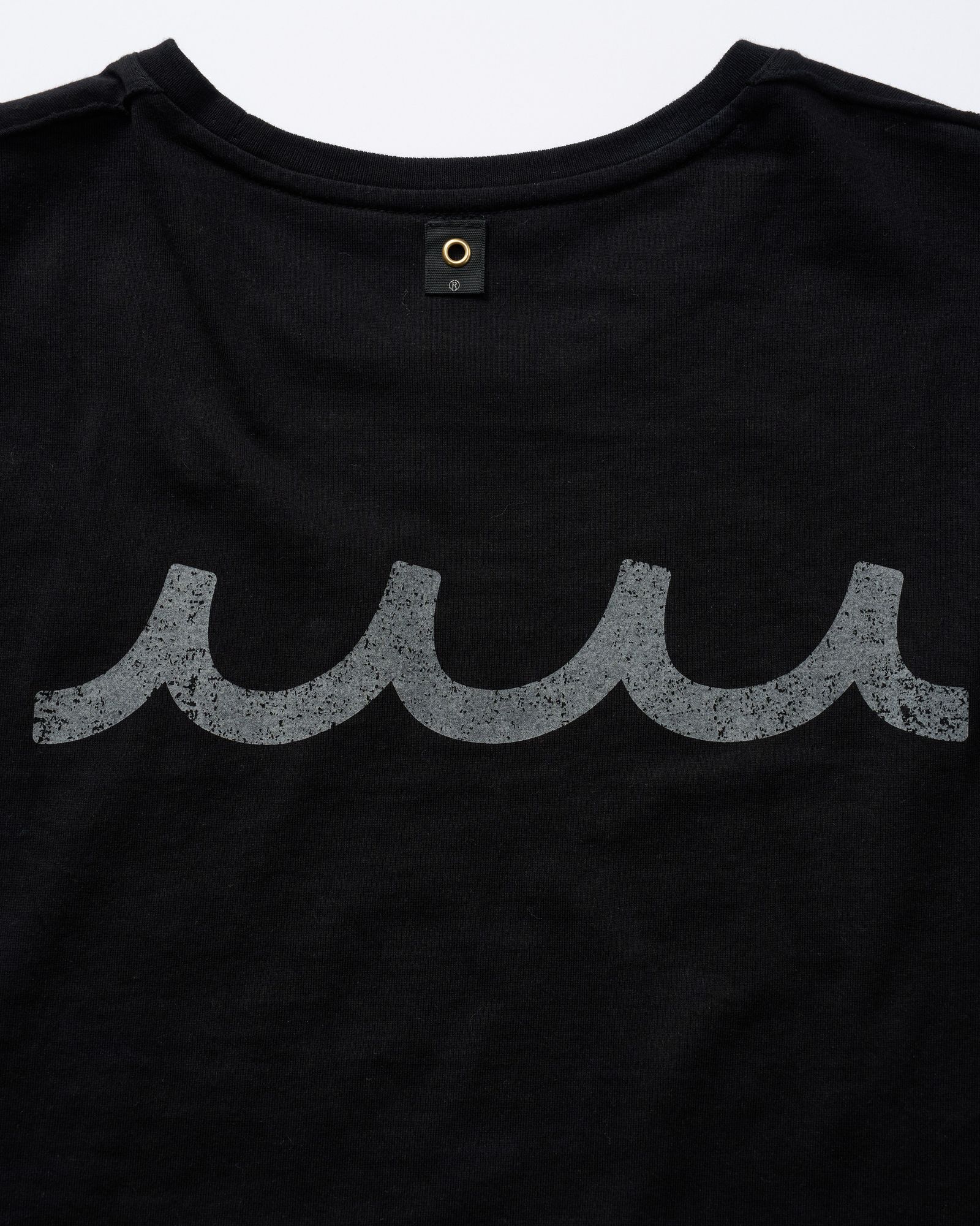 ☆先行予約☆ muta × wjk  / カットオフ クルーネックロングスリーブカットソー / cut-off crew-neck L/S(printed) / DEEP BLACK [708 mw03j]