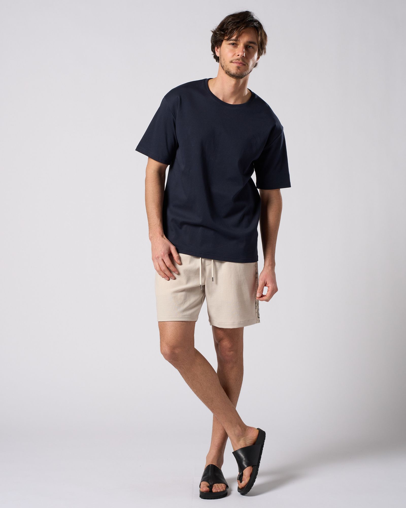 ☆先行予約☆ バンダナプリントパネルショーツ / bandana print panel shorts / BEIGE [5402 pe48i]