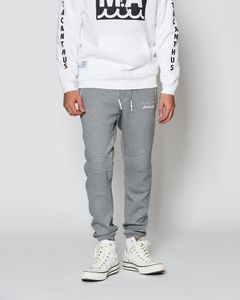 ☆先行予約販売2025年8月下旬～9月下旬頃入荷予定☆ ACANTHUS × muta MARINE / muta Double-knit Biker Pants / バイカーパンツ / GRAY 【MA2533】