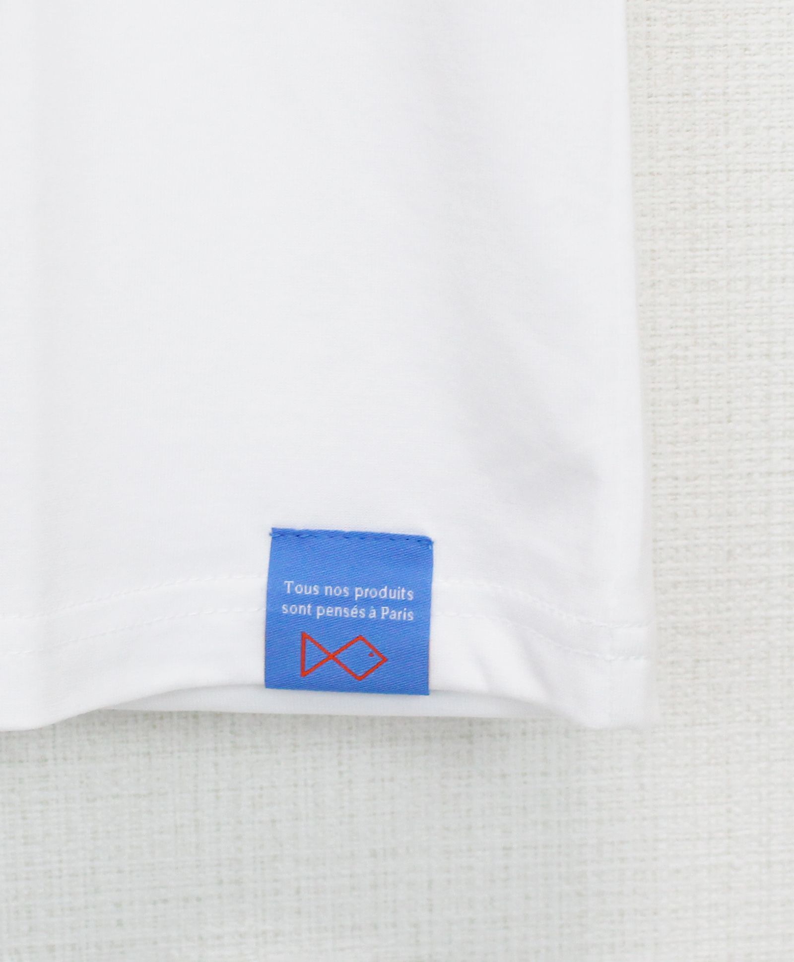 Tシャツ / Tiphanie Big Logo / WHITE x BLUE